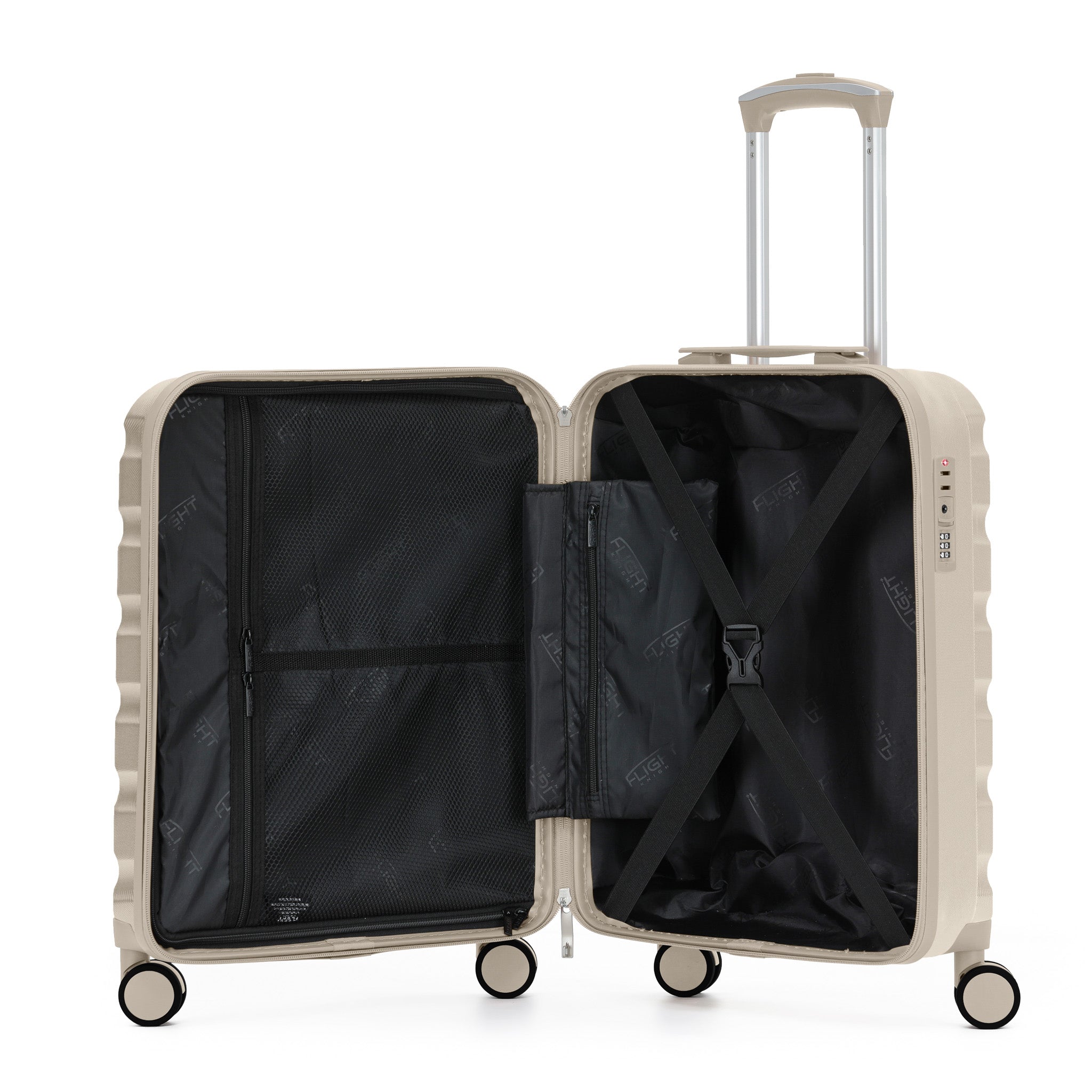 55x40x20cm SAFIR Carry-On Cabin Case - TSA Lock & 8 Wheels
