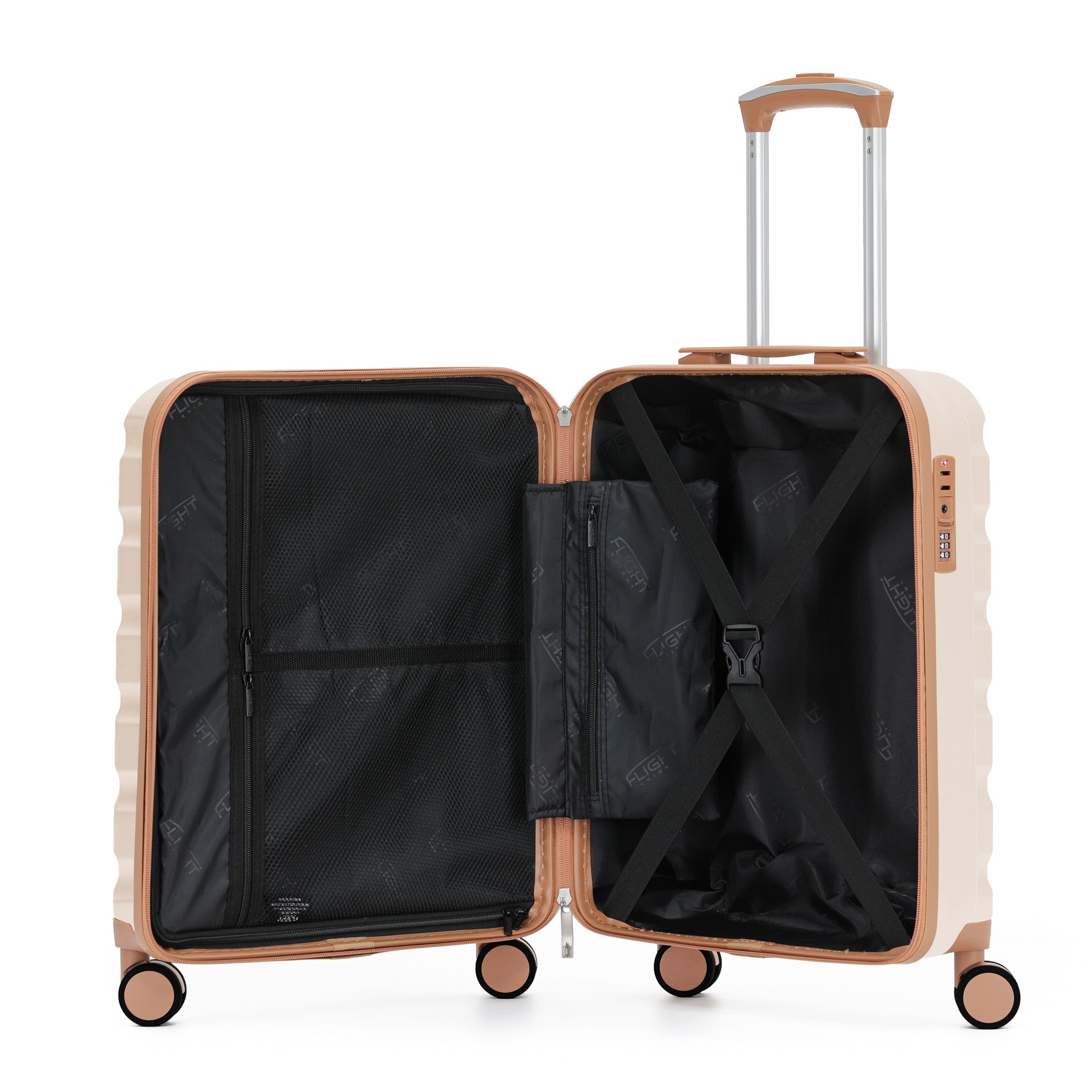55x40x20cm SAFIR Carry-On Cabin Case - TSA Lock & 8 Wheels