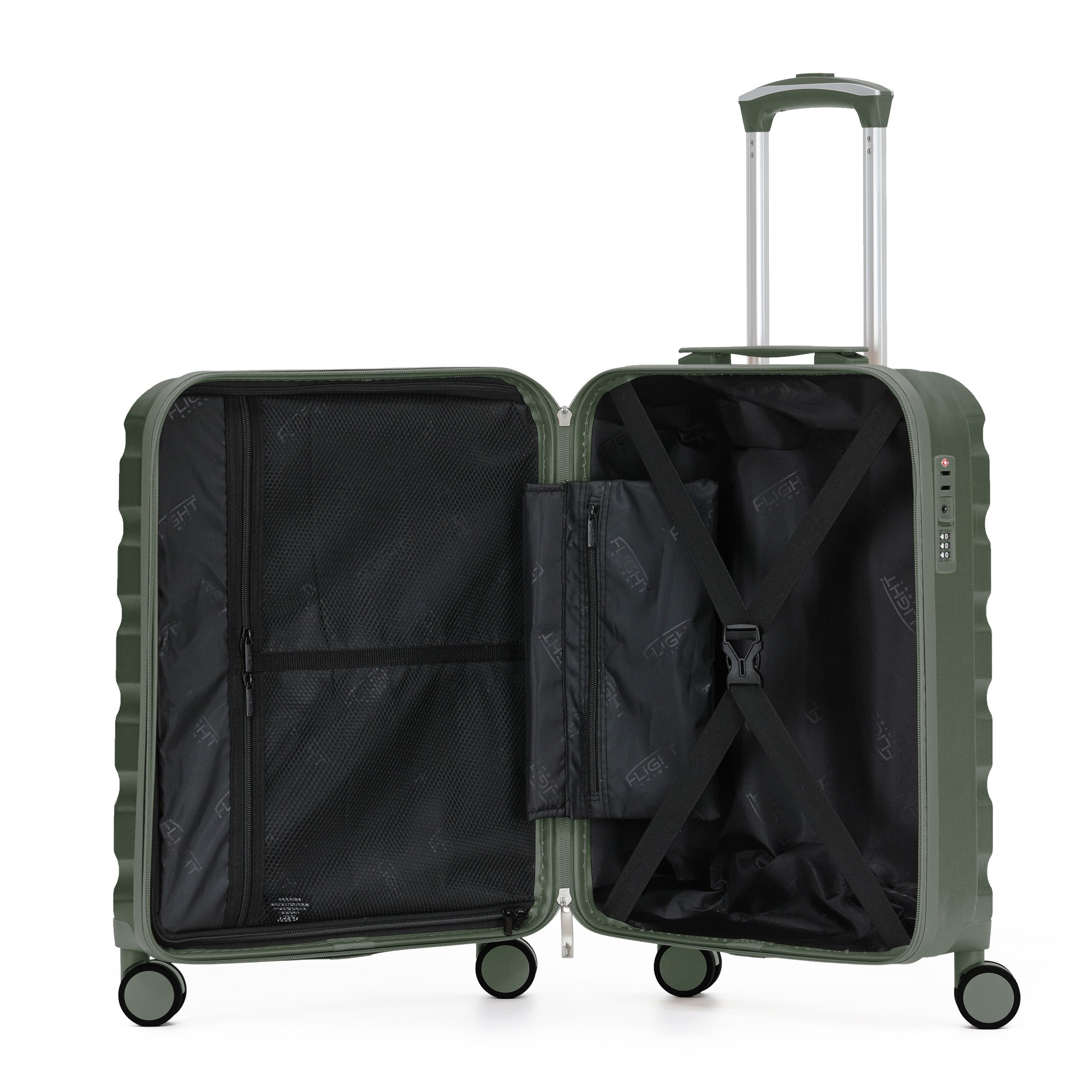 55x40x20cm SAFIR Carry-On Cabin Case - TSA Lock & 8 Wheels