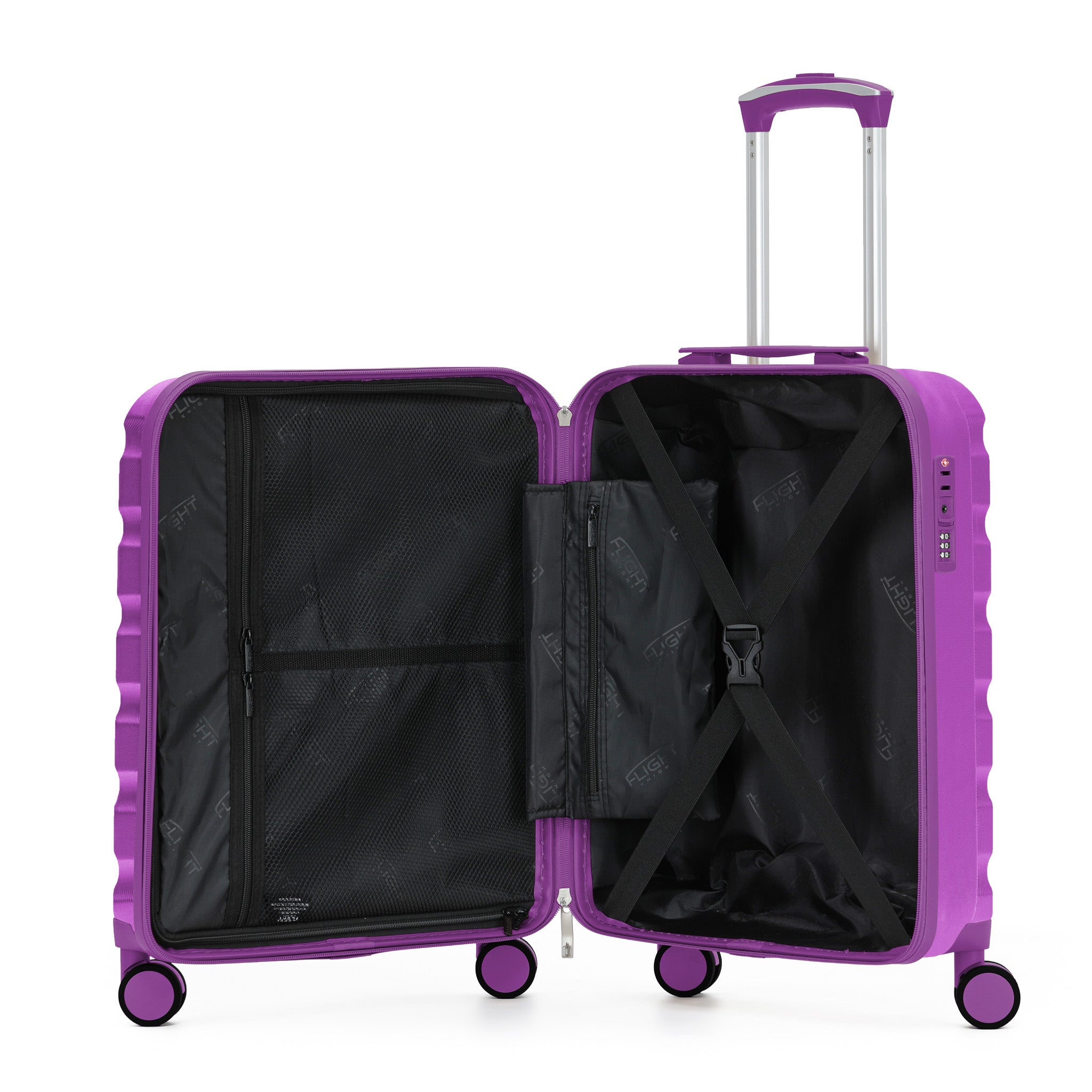 55x40x20cm SAFIR Carry-On Cabin Case - TSA Lock & 8 Wheels
