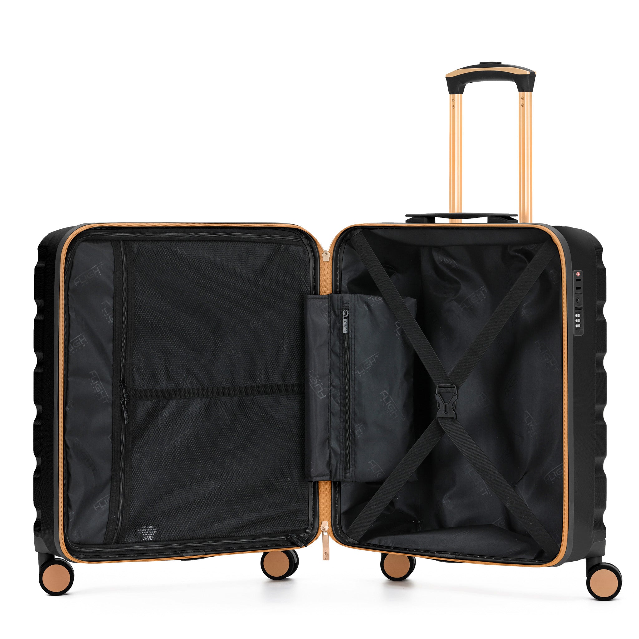 56x45x25cm SAFIR Carry-On Cabin Case - TSA Lock & 8 Wheels