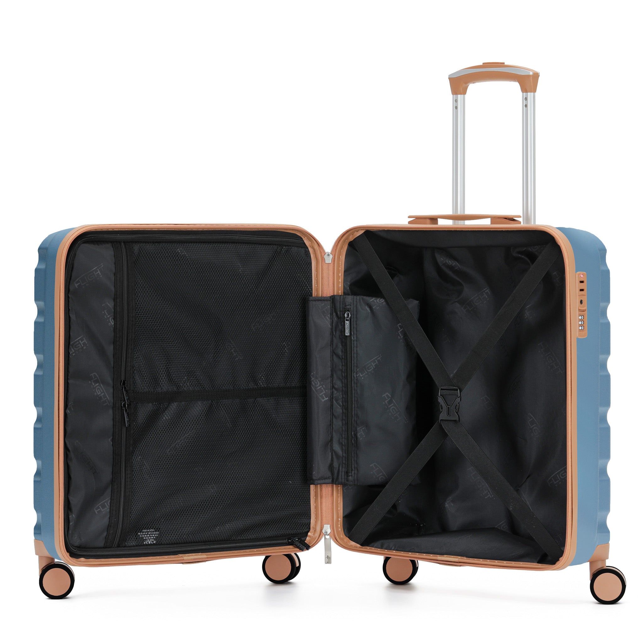 56x45x25cm SAFIR Carry-On Cabin Case - TSA Lock & 8 Wheels