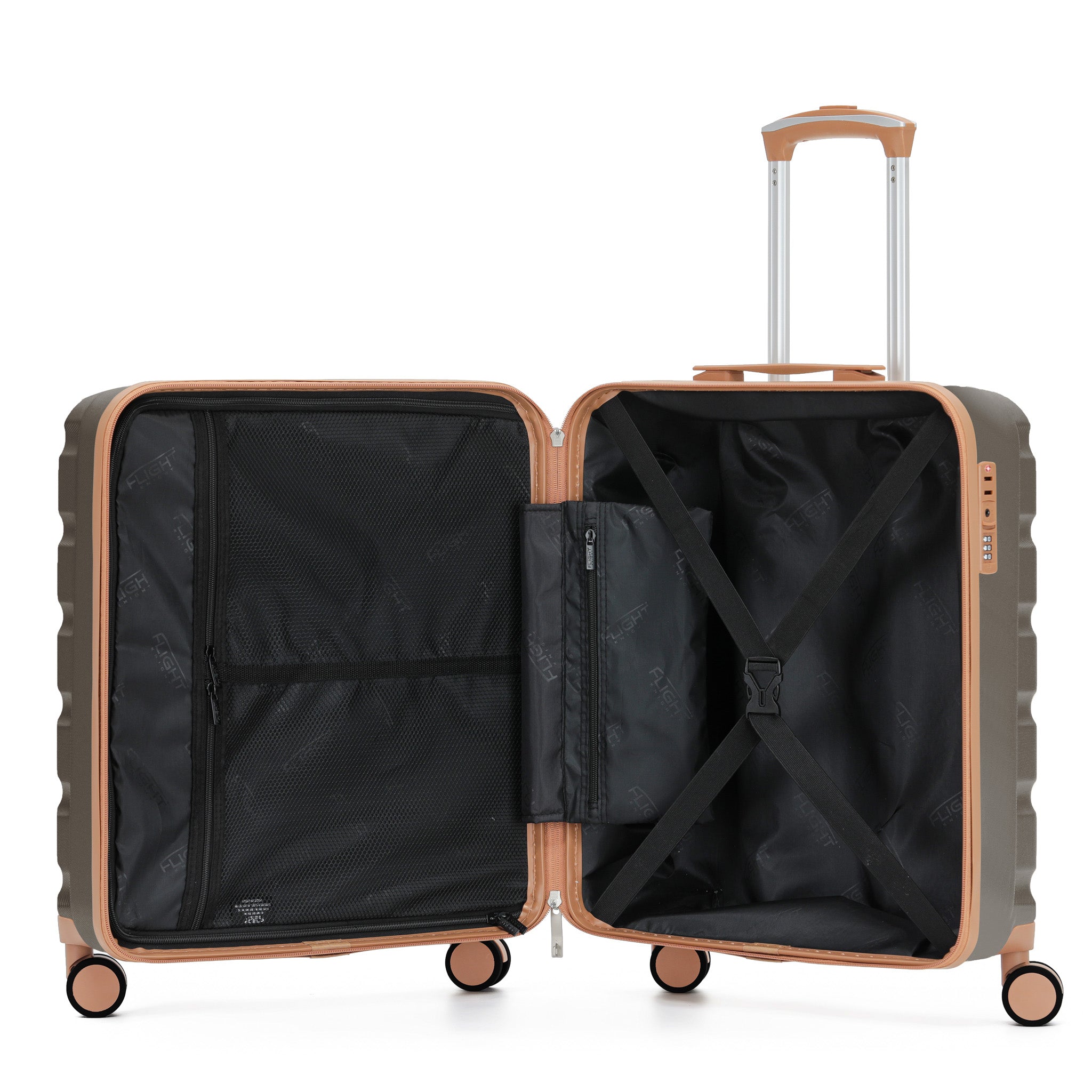 56x45x25cm SAFIR Carry-On Cabin Case - TSA Lock & 8 Wheels