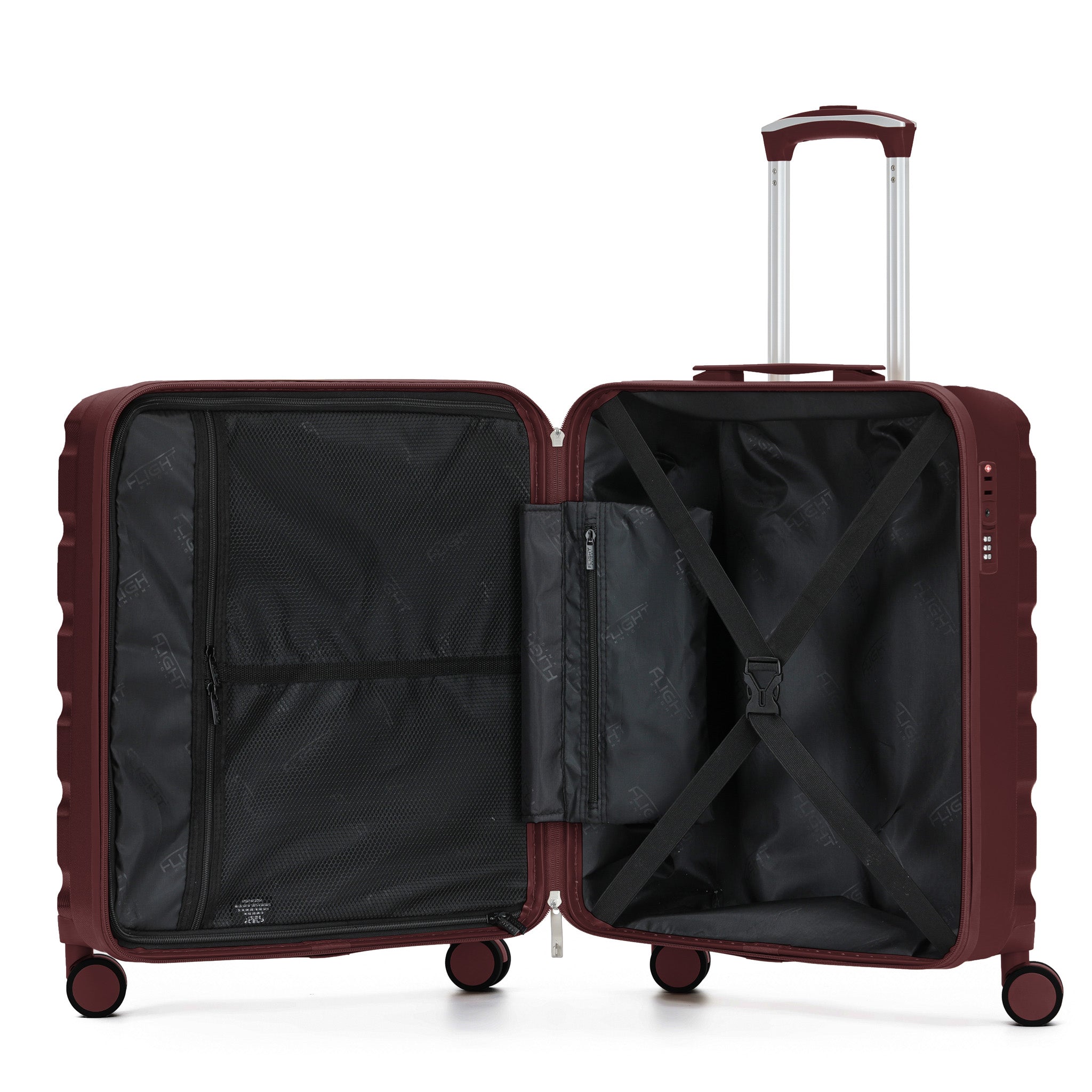 56x45x25cm SAFIR Carry-On Cabin Case - TSA Lock & 8 Wheels