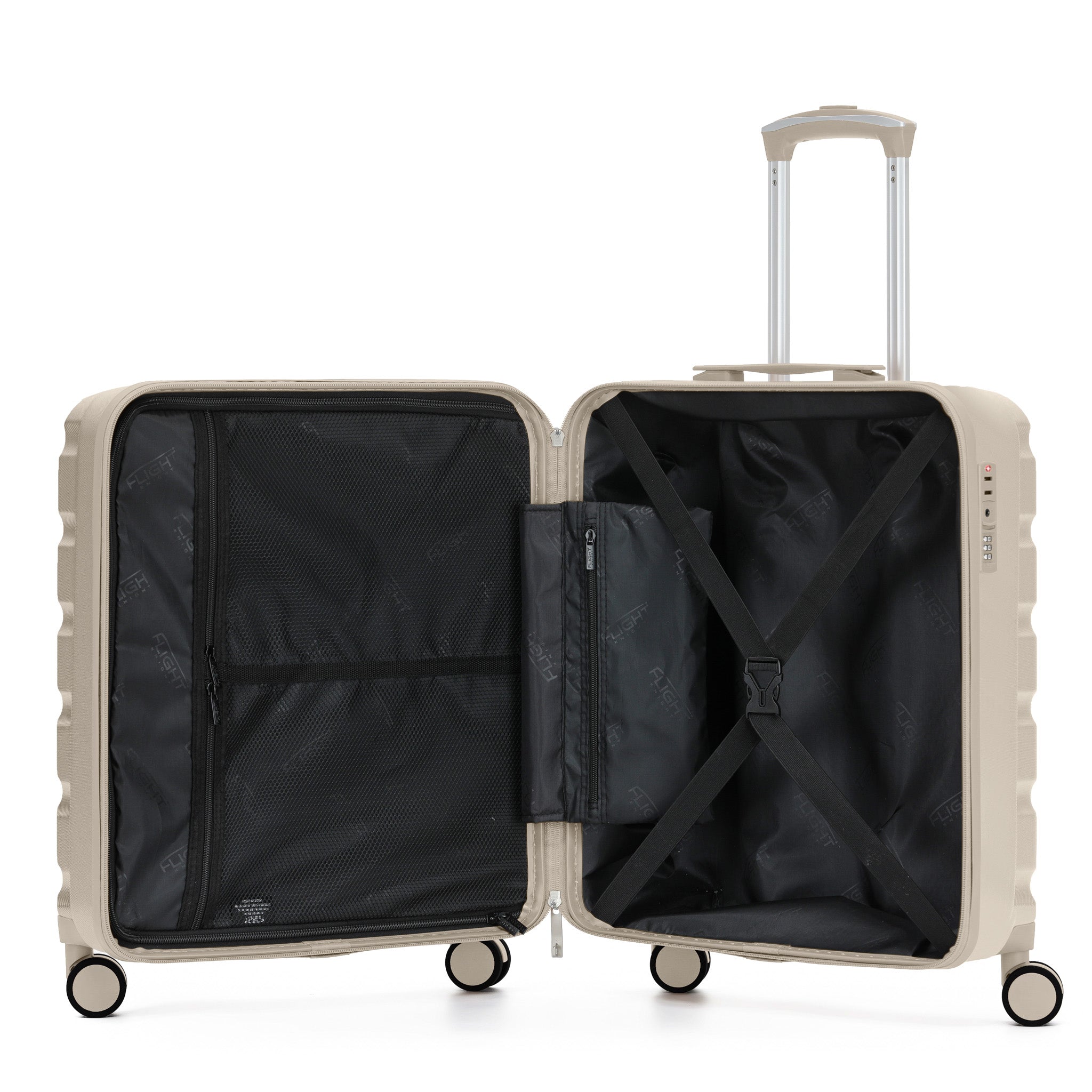 56x45x25cm SAFIR Carry-On Cabin Case - TSA Lock & 8 Wheels