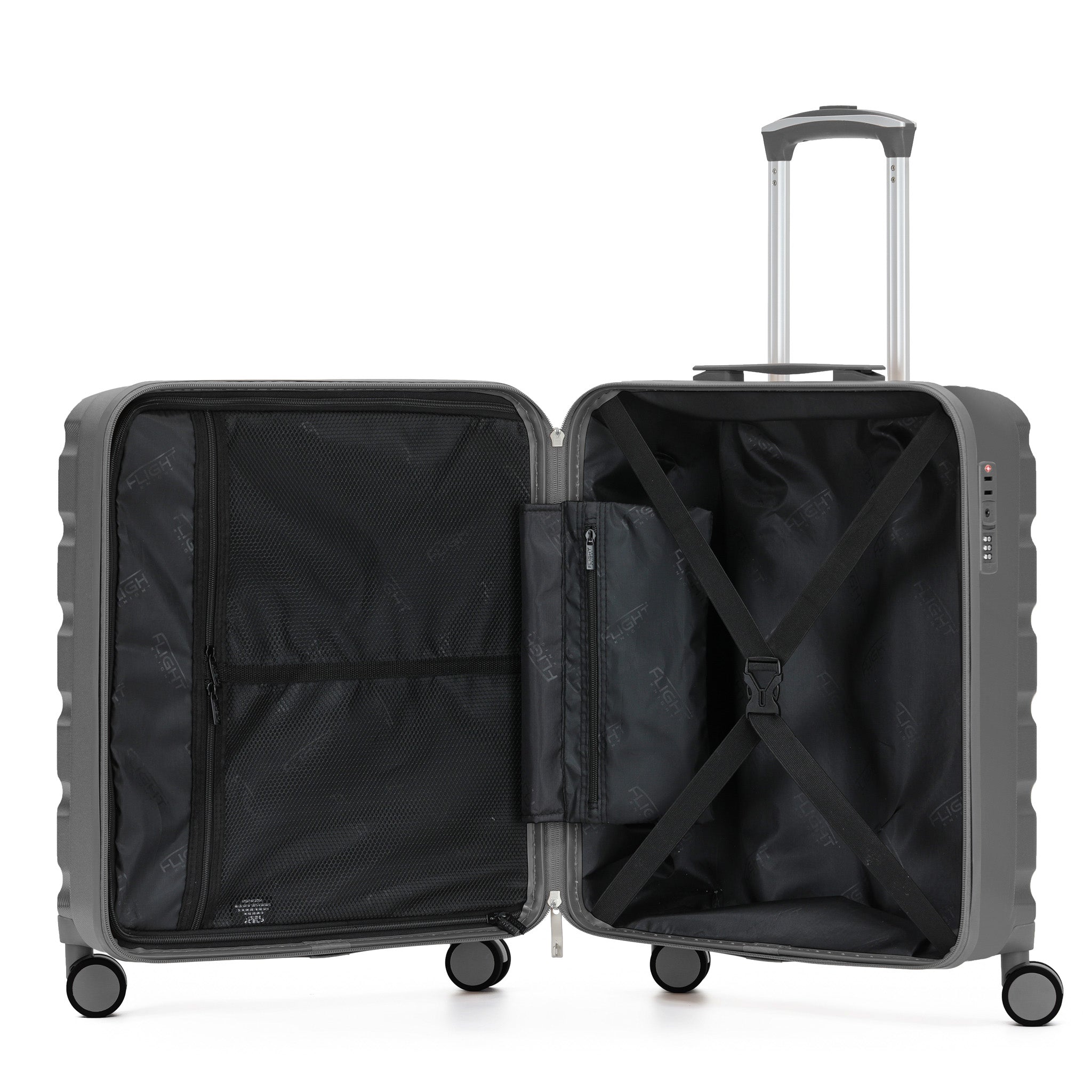 56x45x25cm SAFIR Carry-On Cabin Case - TSA Lock & 8 Wheels