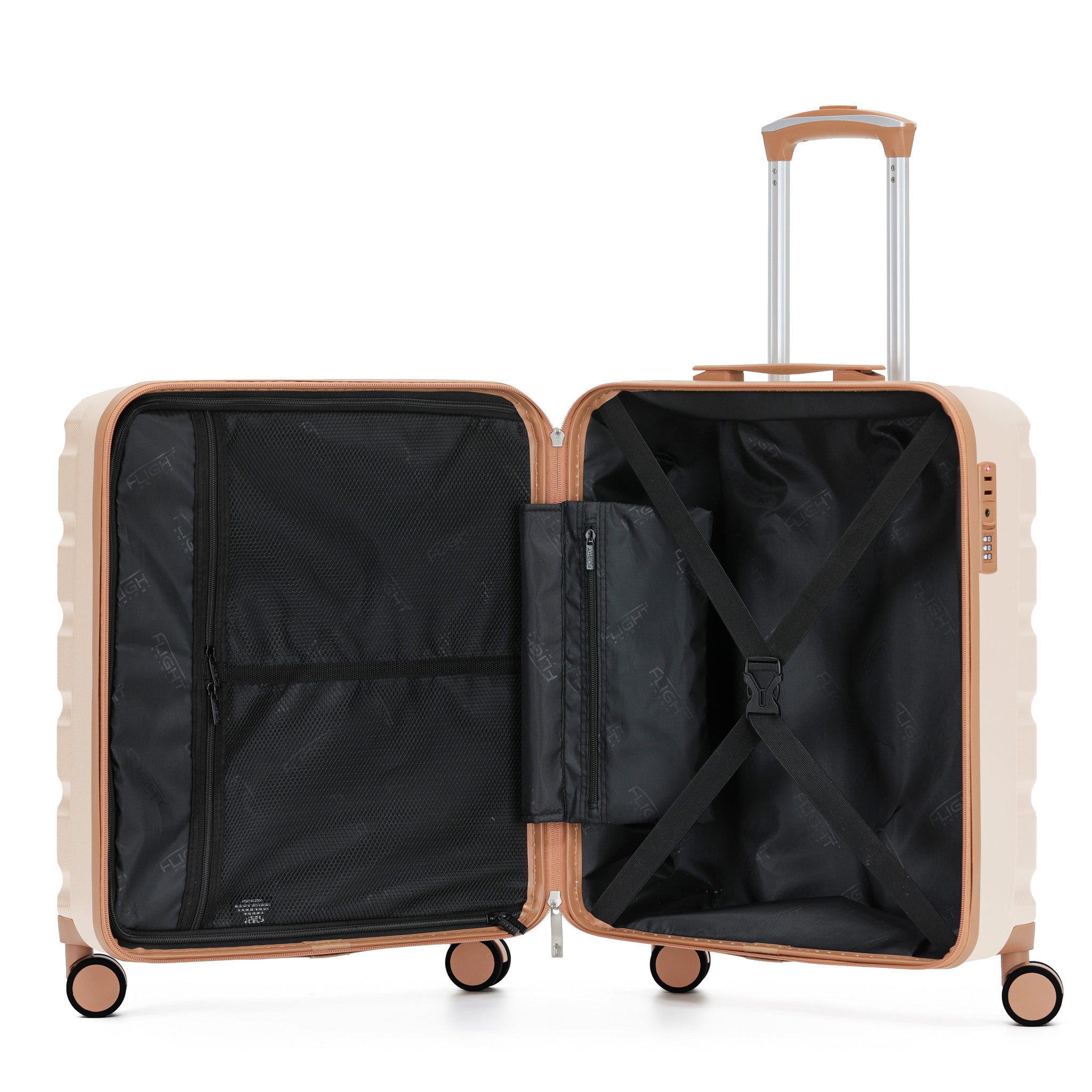 56x45x25cm SAFIR Carry-On Cabin Case - TSA Lock & 8 Wheels