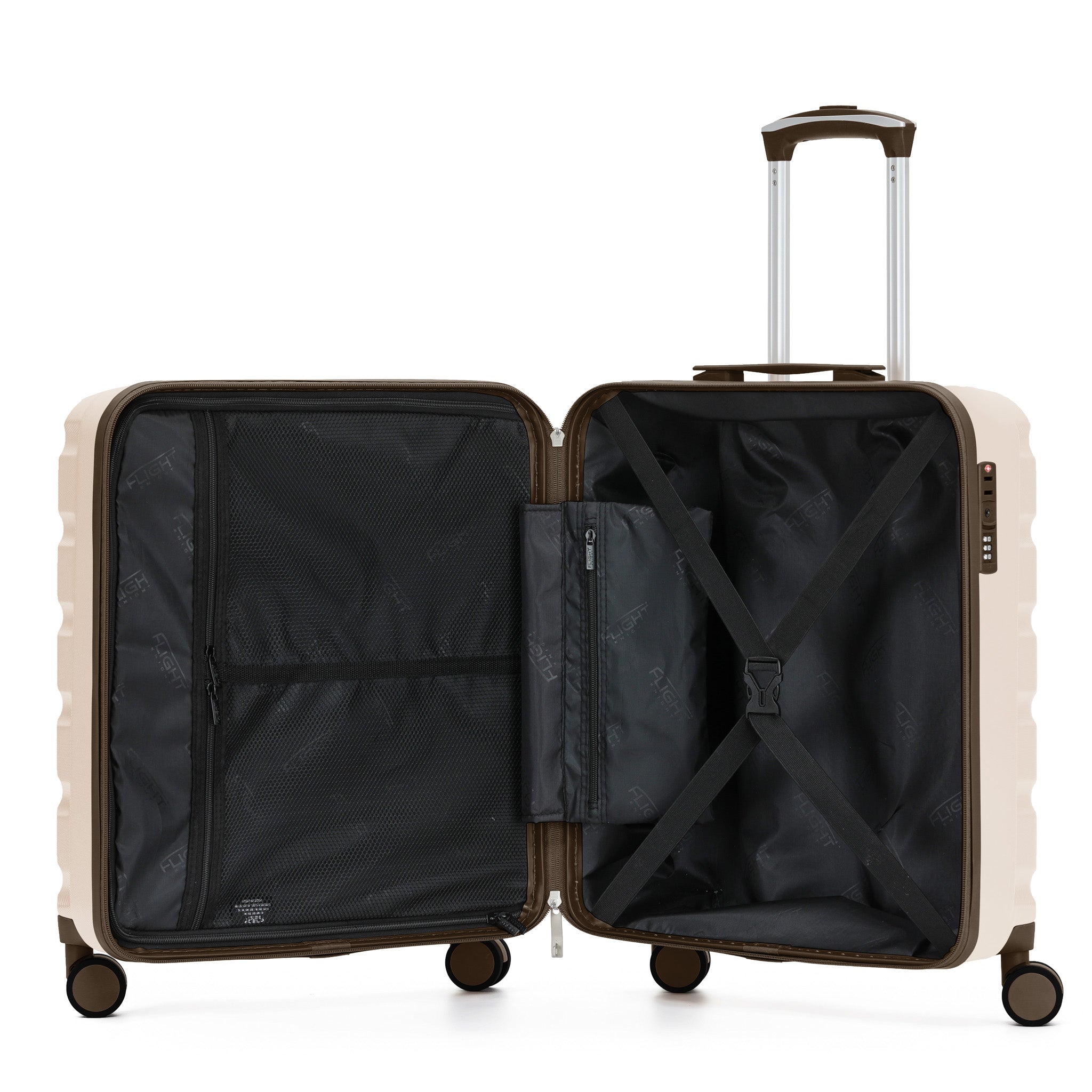 56x45x25cm SAFIR Carry-On Cabin Case - TSA Lock & 8 Wheels