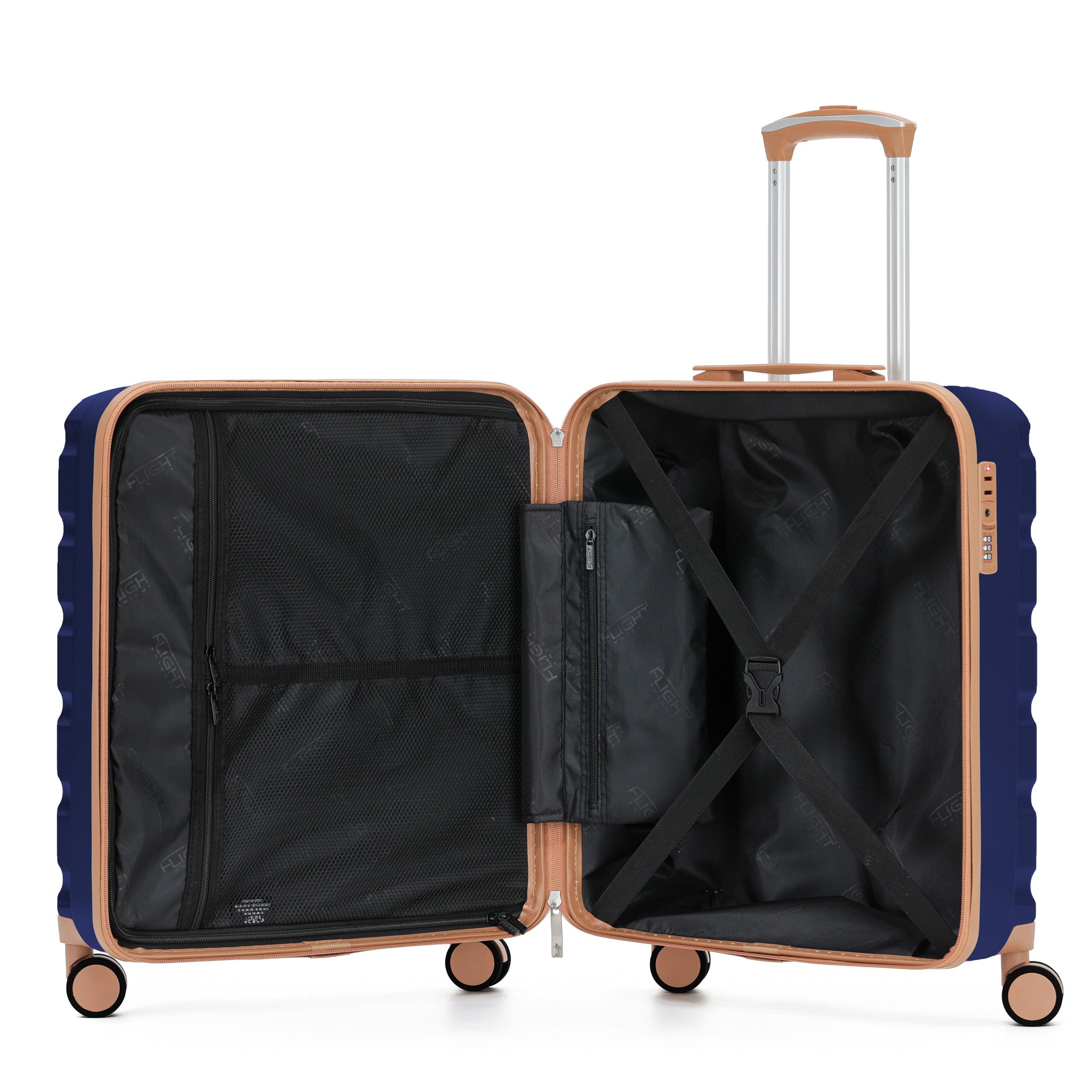 56x45x25cm SAFIR Carry-On Cabin Case - TSA Lock & 8 Wheels