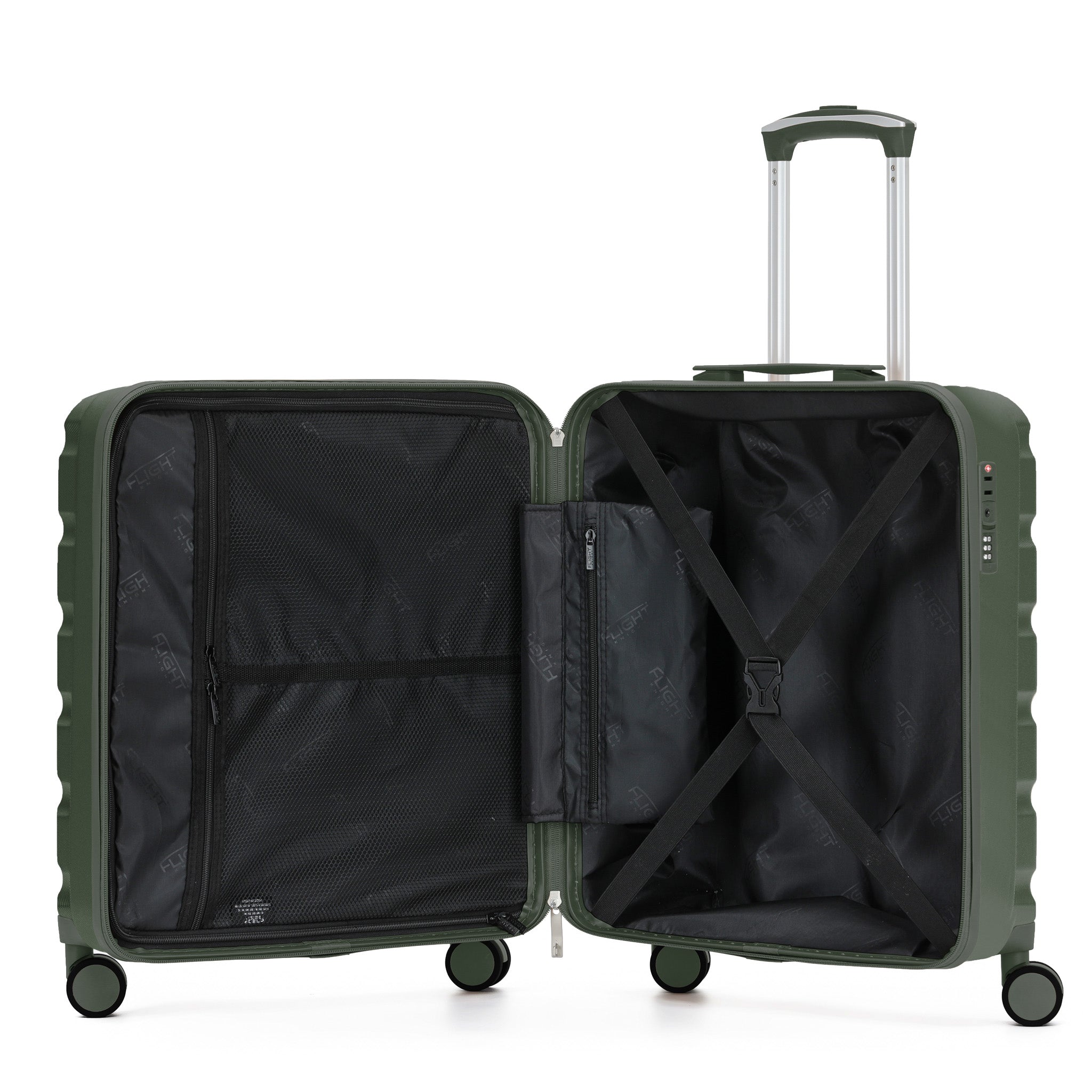 56x45x25cm SAFIR Carry-On Cabin Case - TSA Lock & 8 Wheels