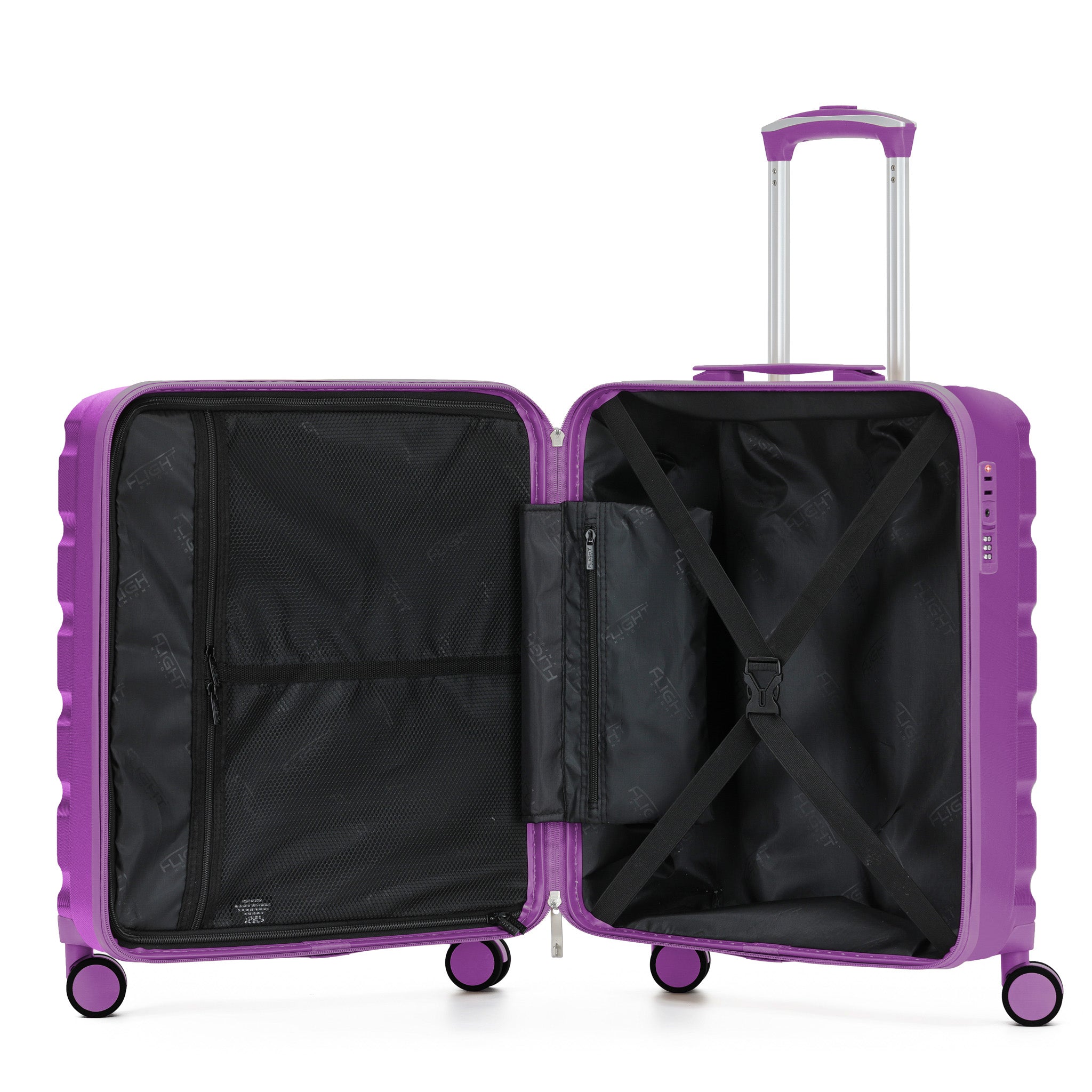 56x45x25cm SAFIR Carry-On Cabin Case - TSA Lock & 8 Wheels