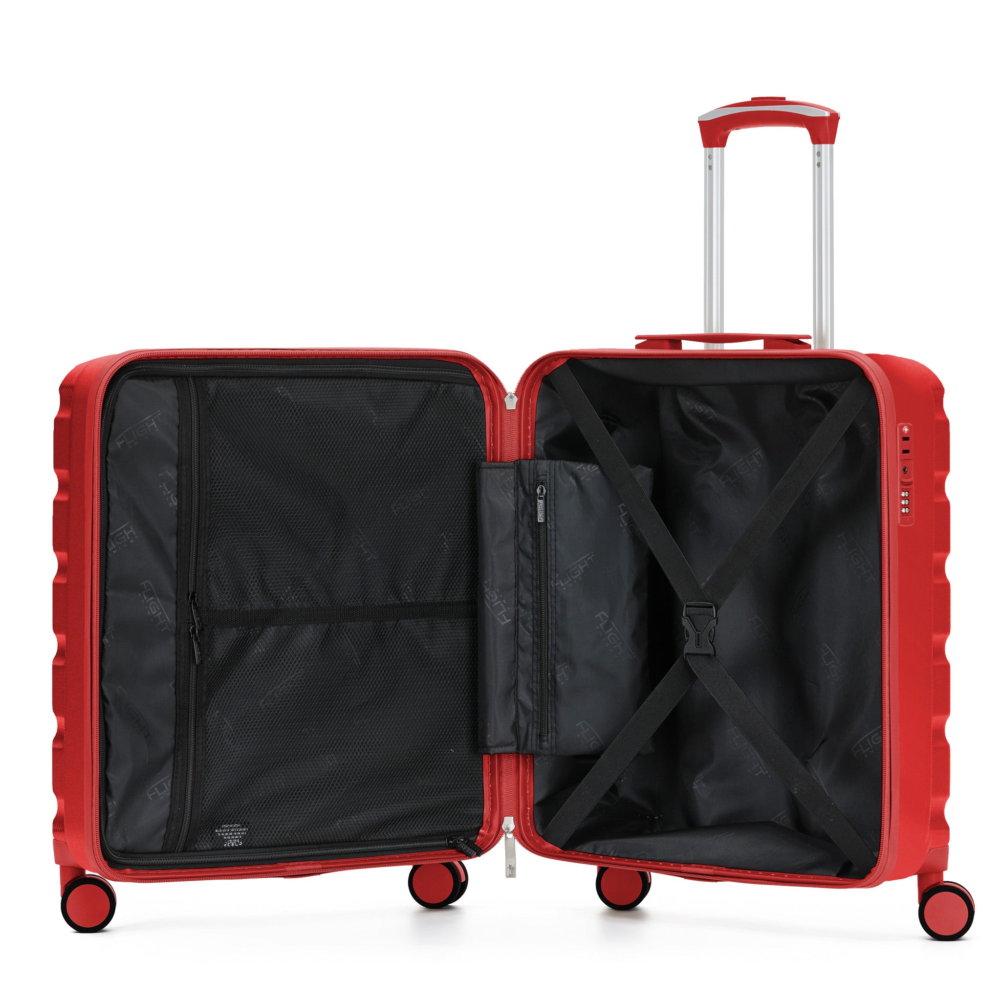 56x45x25cm SAFIR Carry-On Cabin Case - TSA Lock & 8 Wheels