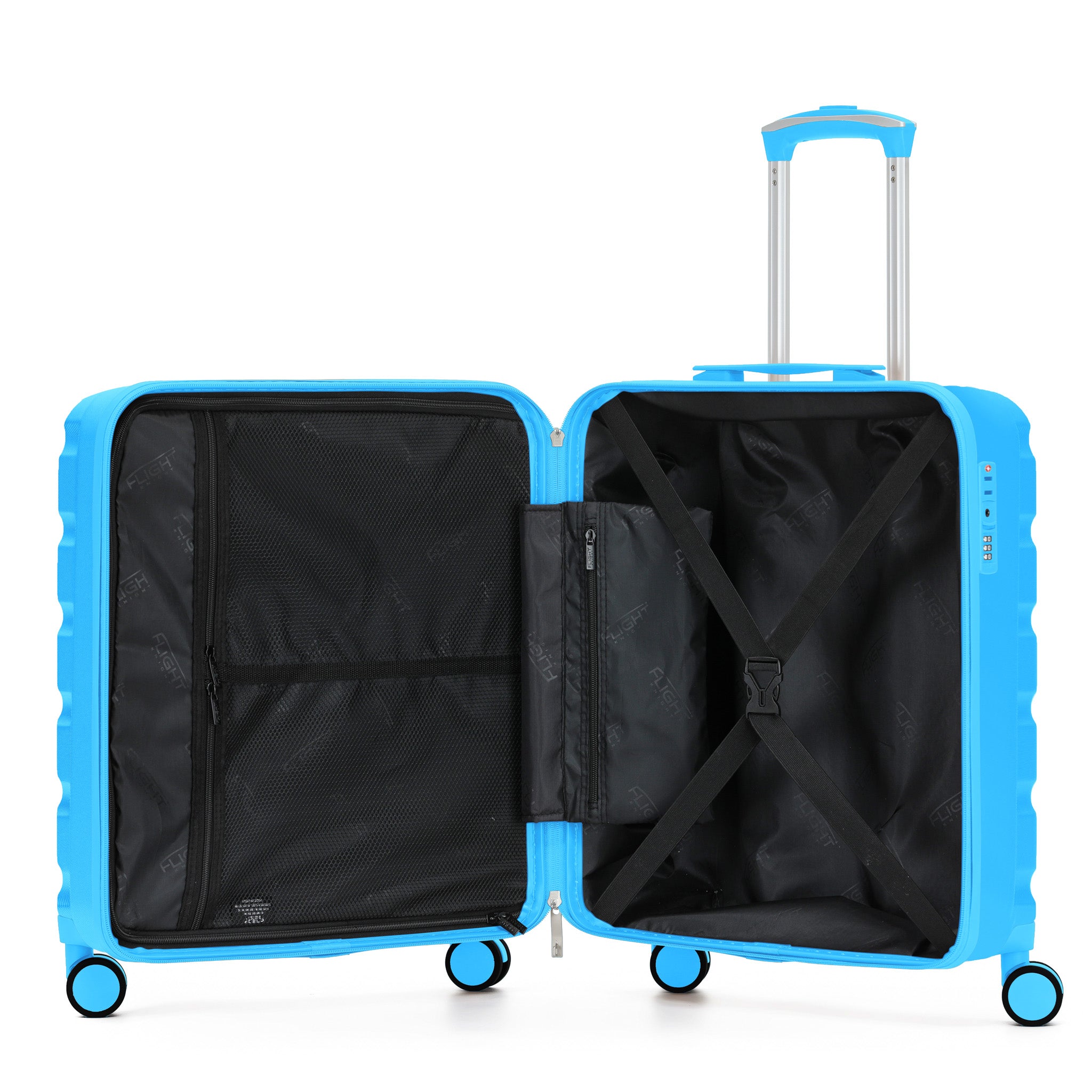 56x45x25cm SAFIR Carry-On Cabin Case - TSA Lock & 8 Wheels