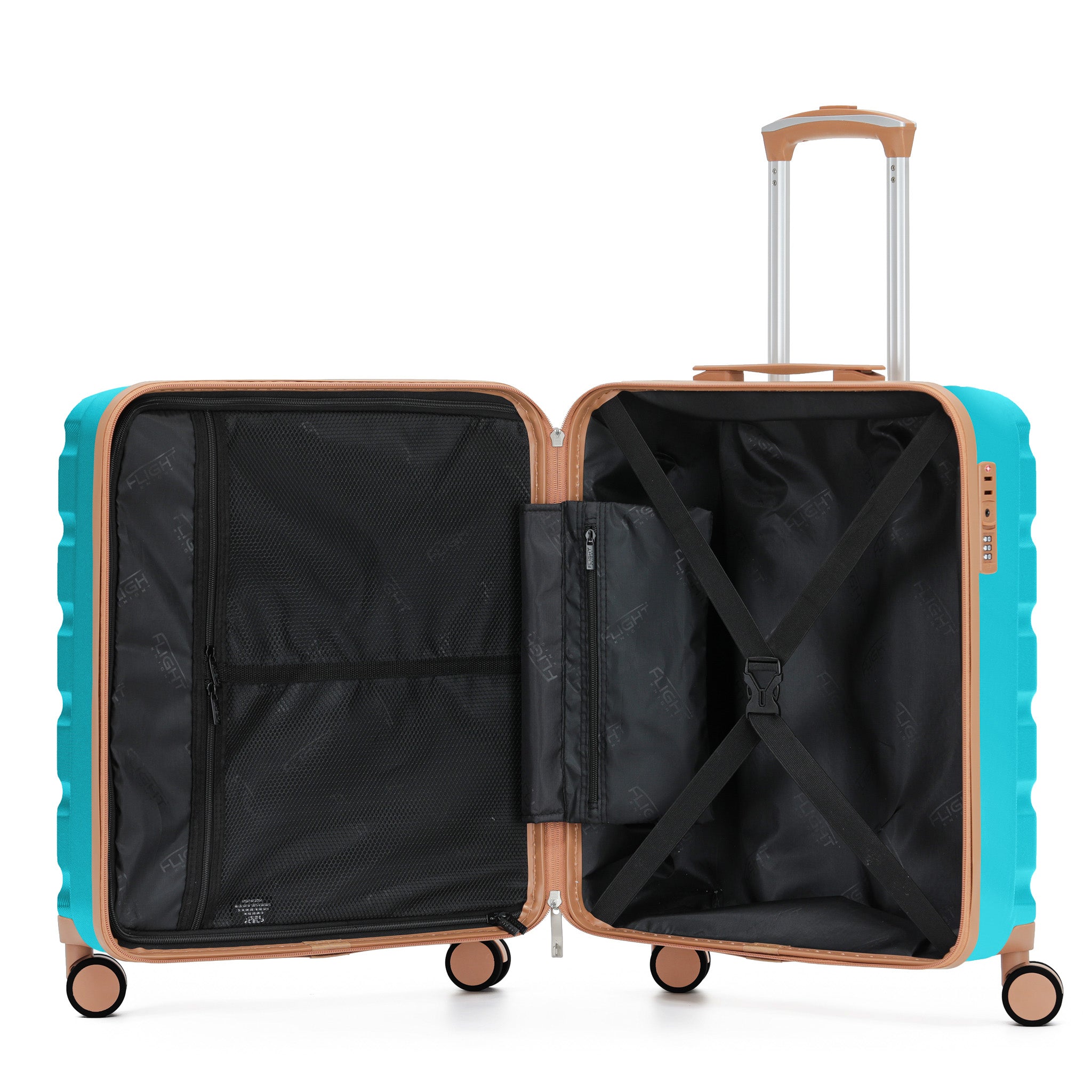56x45x25cm SAFIR Carry-On Cabin Case - TSA Lock & 8 Wheels