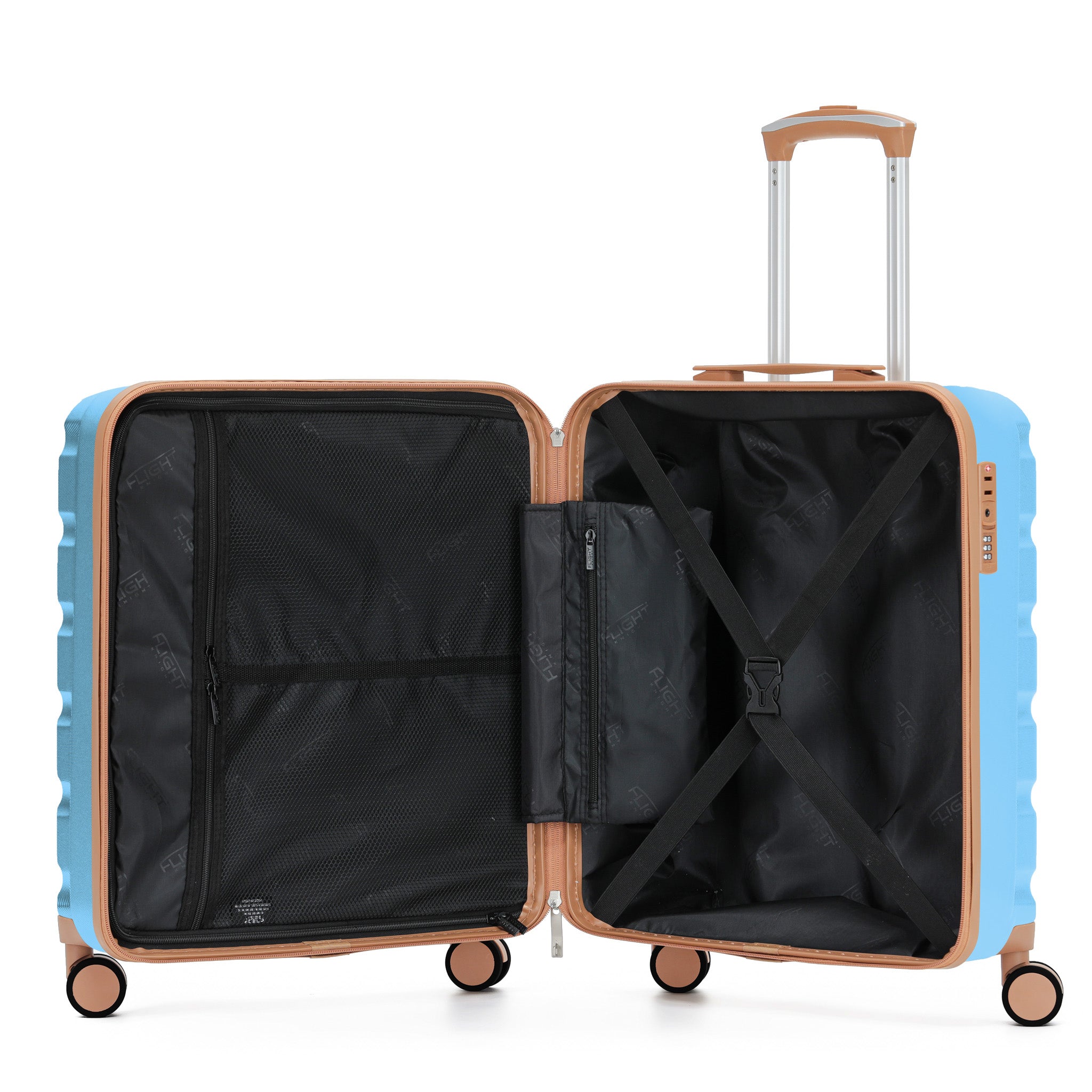 56x45x25cm SAFIR Carry-On Cabin Case - TSA Lock & 8 Wheels