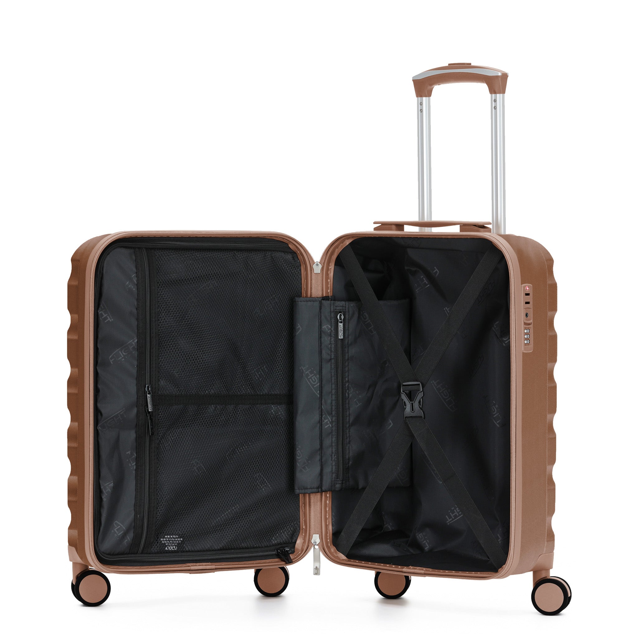 55x35x25cm SAFIR Carry-On Cabin Case - TSA Lock & 8 Wheels