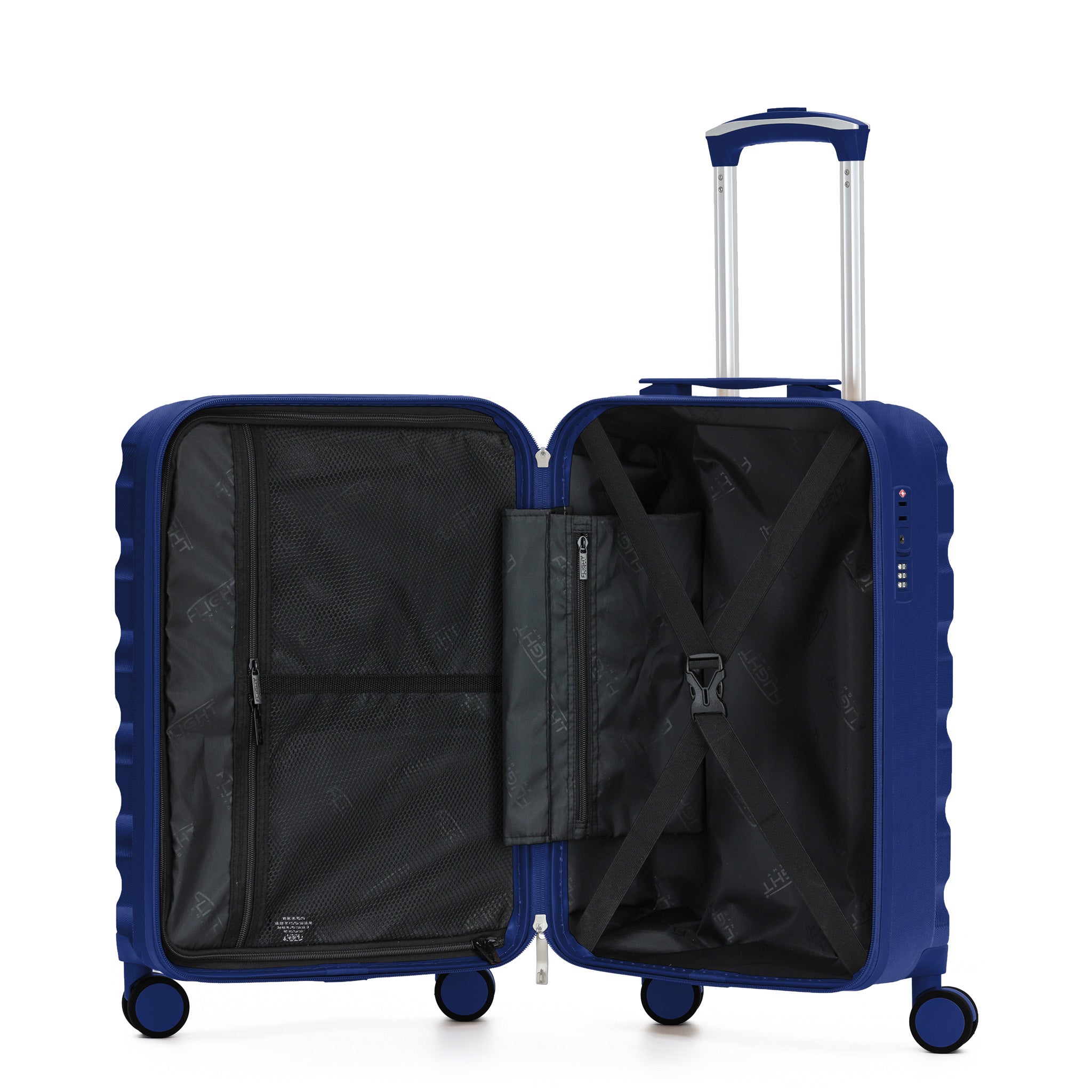 55x35x25cm SAFIR Carry-On Cabin Case - TSA Lock & 8 Wheels