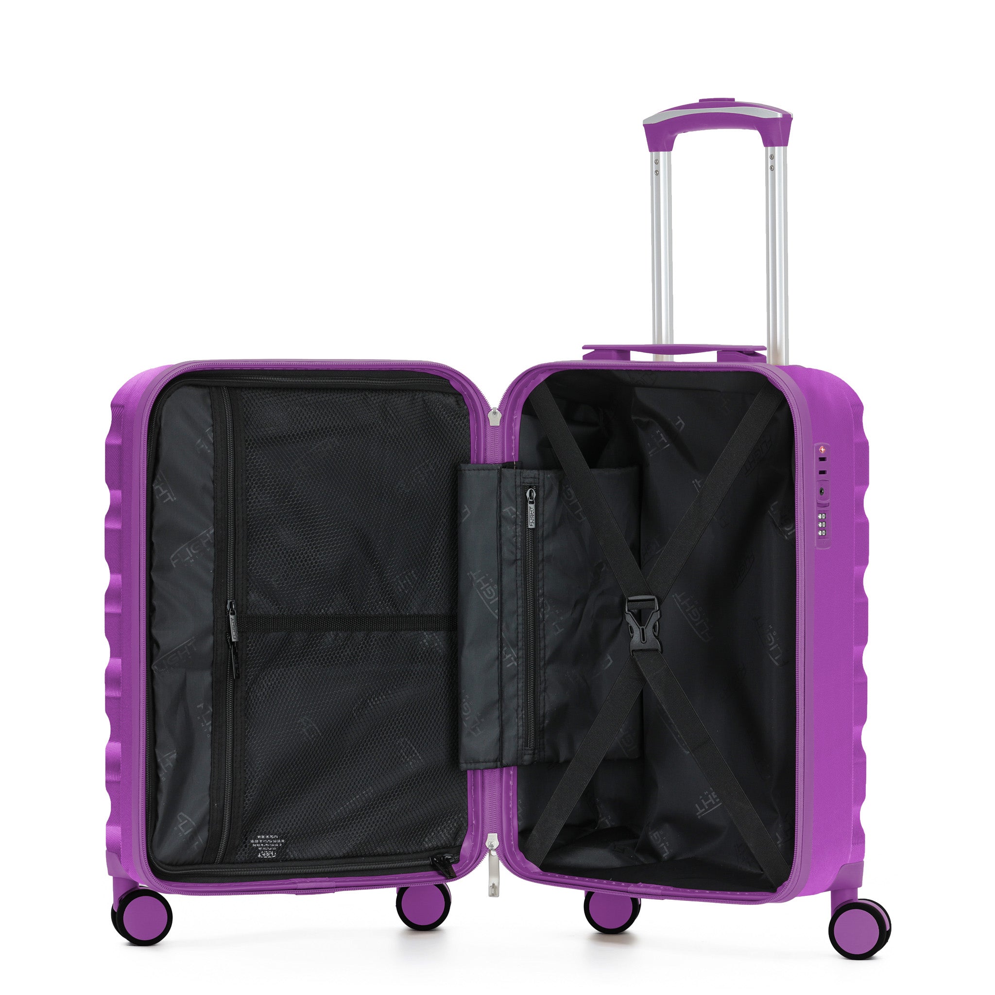 55x35x25cm SAFIR Carry-On Cabin Case - TSA Lock & 8 Wheels