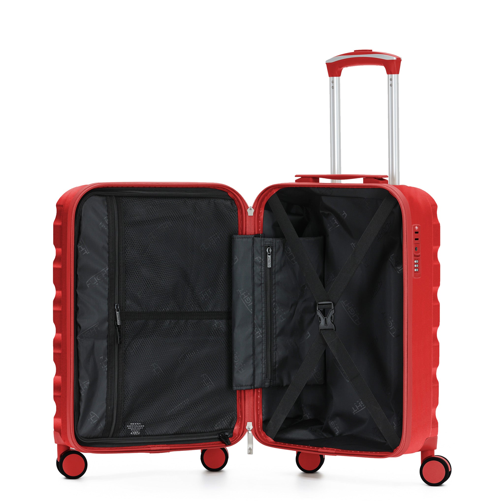 55x35x25cm SAFIR Carry-On Cabin Case - TSA Lock & 8 Wheels