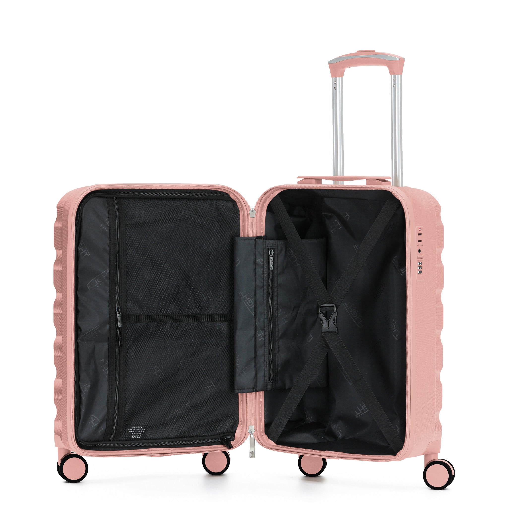 55x35x25cm SAFIR Carry-On Cabin Case - TSA Lock & 8 Wheels
