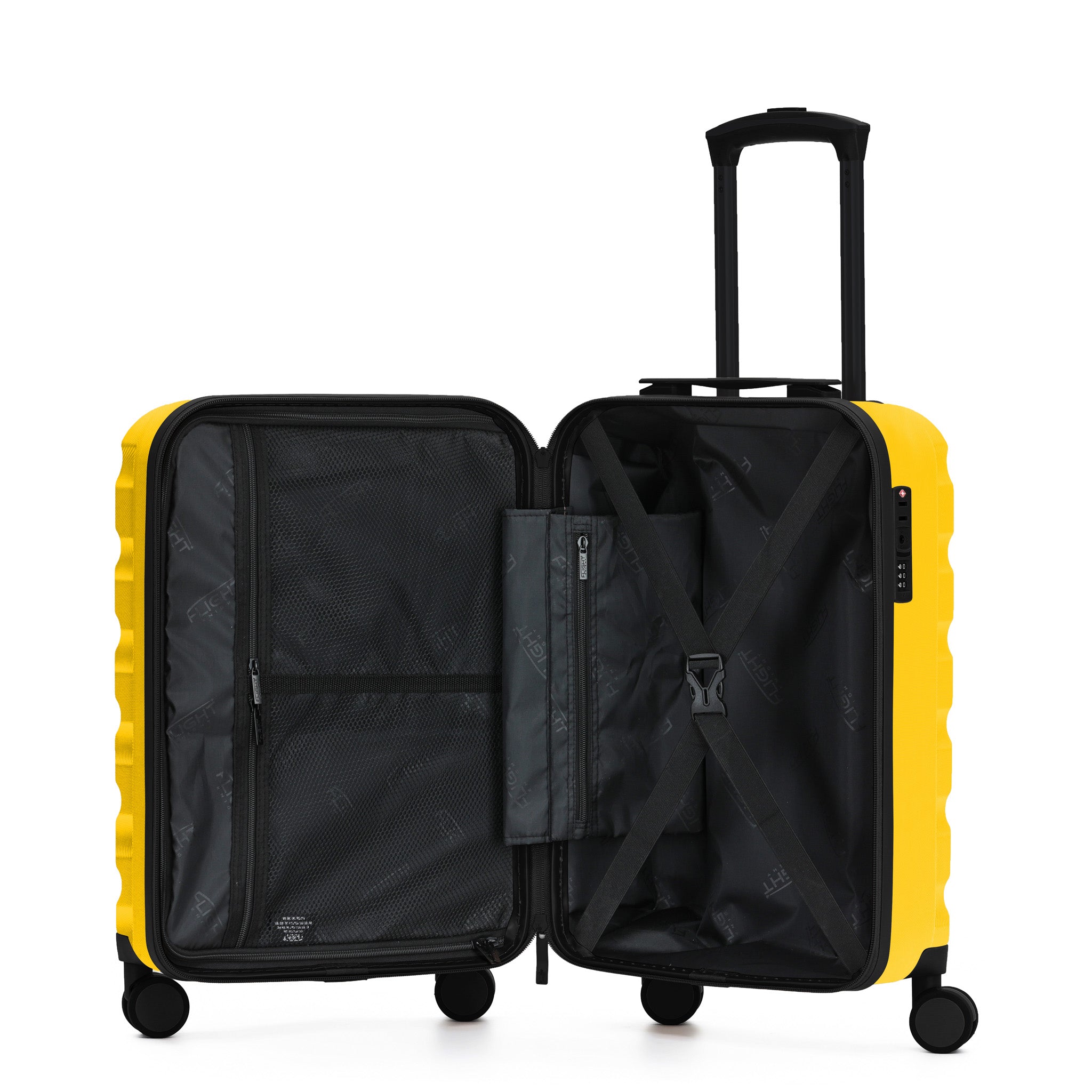 55x35x25cm SAFIR Carry-On Cabin Case - TSA Lock & 8 Wheels