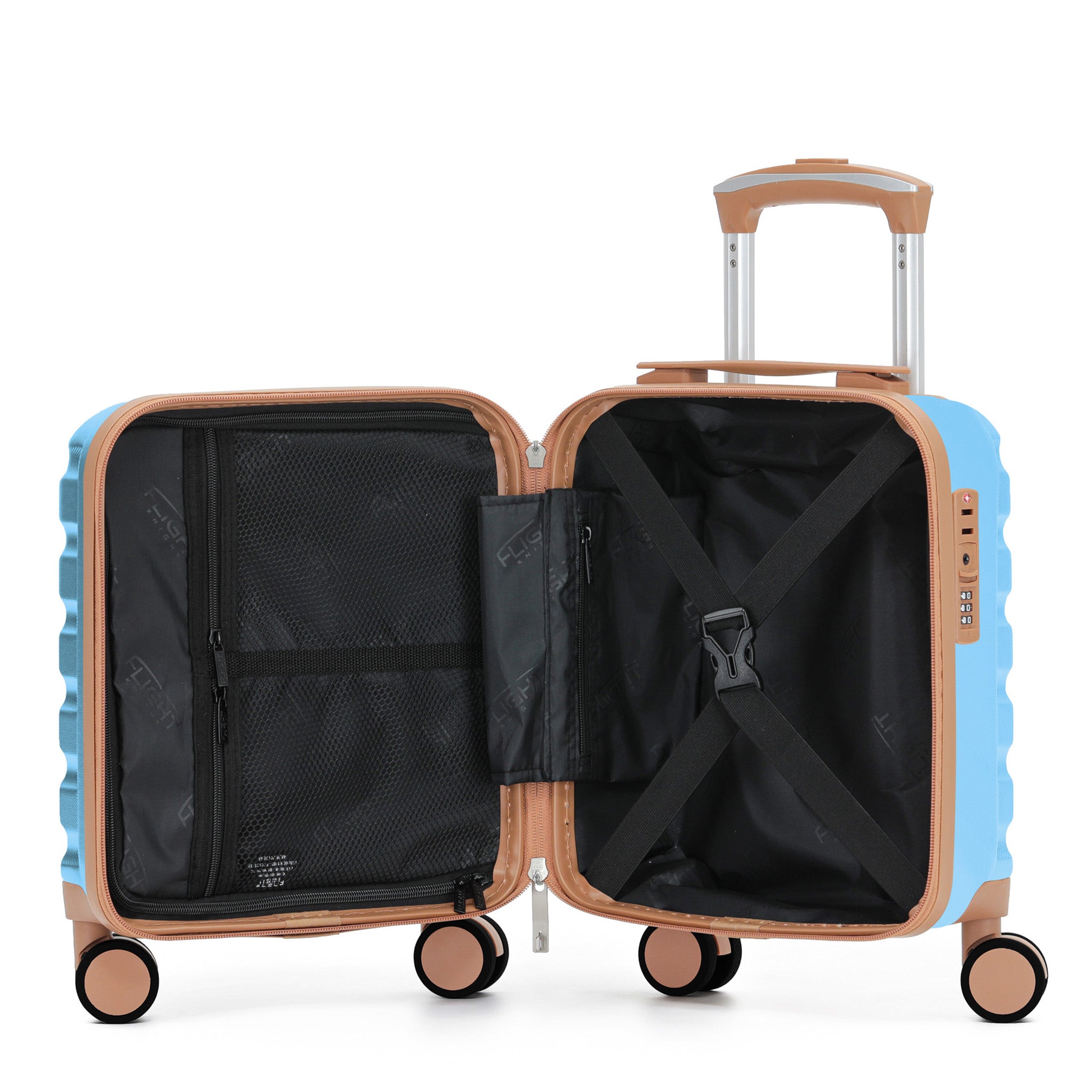 40x30x20cm SAFIR Carry-On Cabin Case - TSA Lock & 8 Wheels