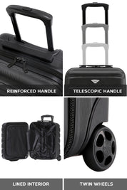 45x36x20cm 2 Wheel Cabin Carry on Case