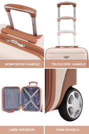 45x36x20cm 2 Wheel Cabin Carry on Case