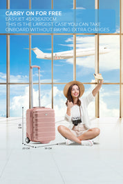 45x36x20cm 2 Wheel Cabin Carry on Case