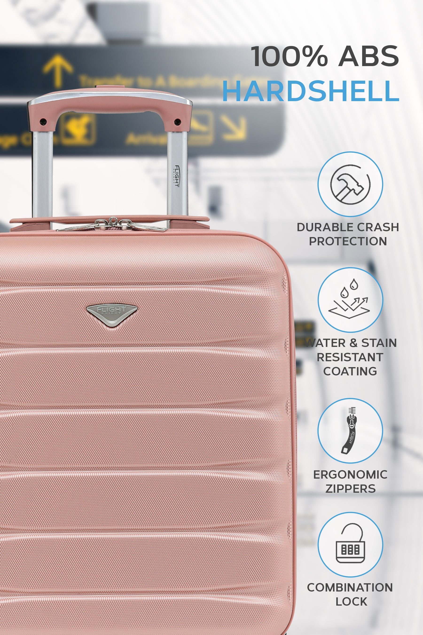 45x36x20cm 2 Wheel Cabin Carry on Case