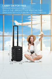 40x20x25cm 2 Wheel Cabin Carry on Case