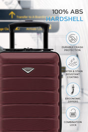 40x20x25cm 2 Wheel Cabin Carry on Case