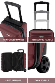40x20x25cm 2 Wheel Cabin Carry on Case