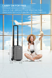40x20x25cm 2 Wheel Cabin Carry on Case