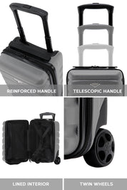 40x20x25cm 2 Wheel Cabin Carry on Case