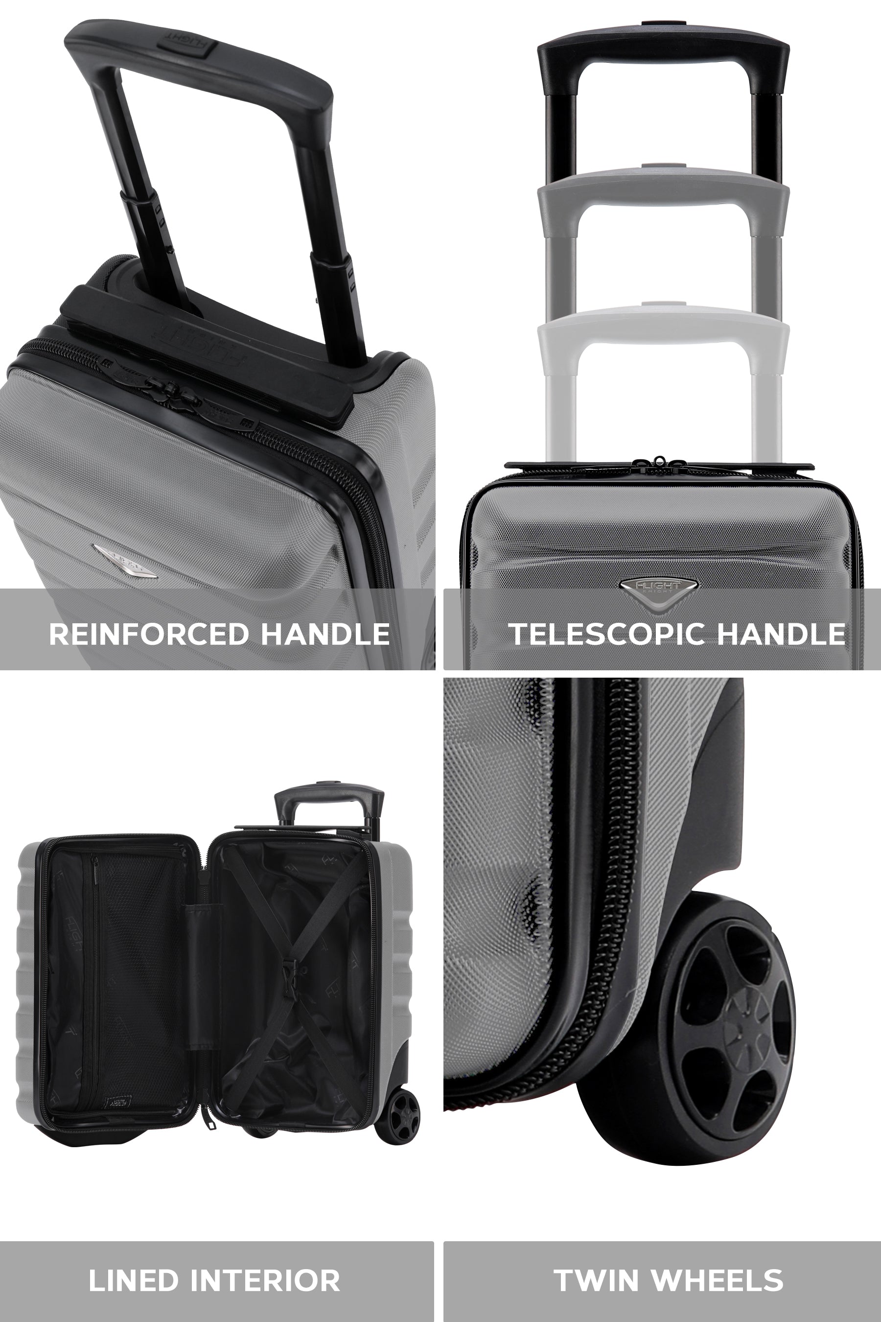 40x20x25cm 2 Wheel Cabin Carry on Case
