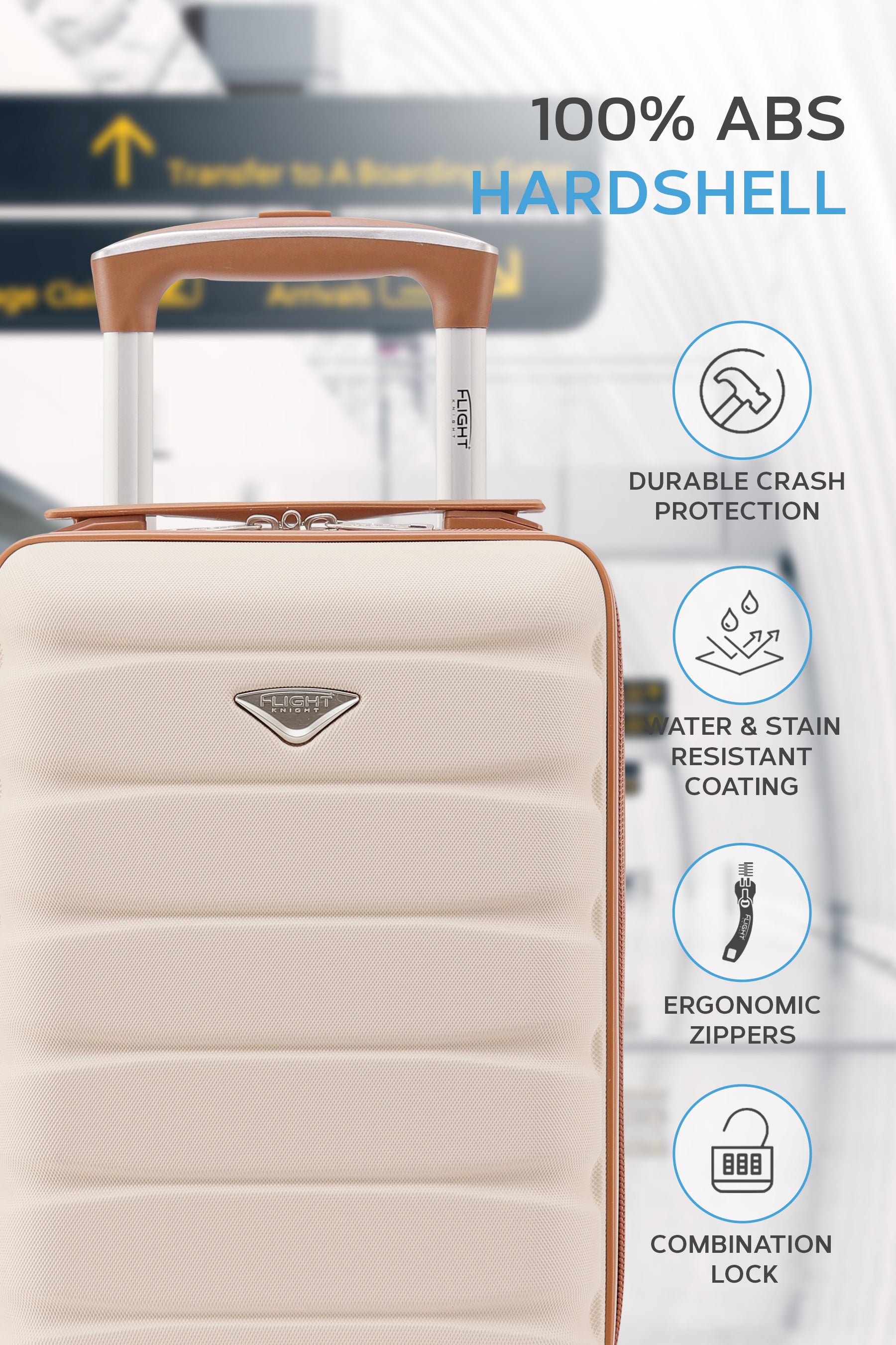 40x20x25cm 2 Wheel Cabin Carry on Case