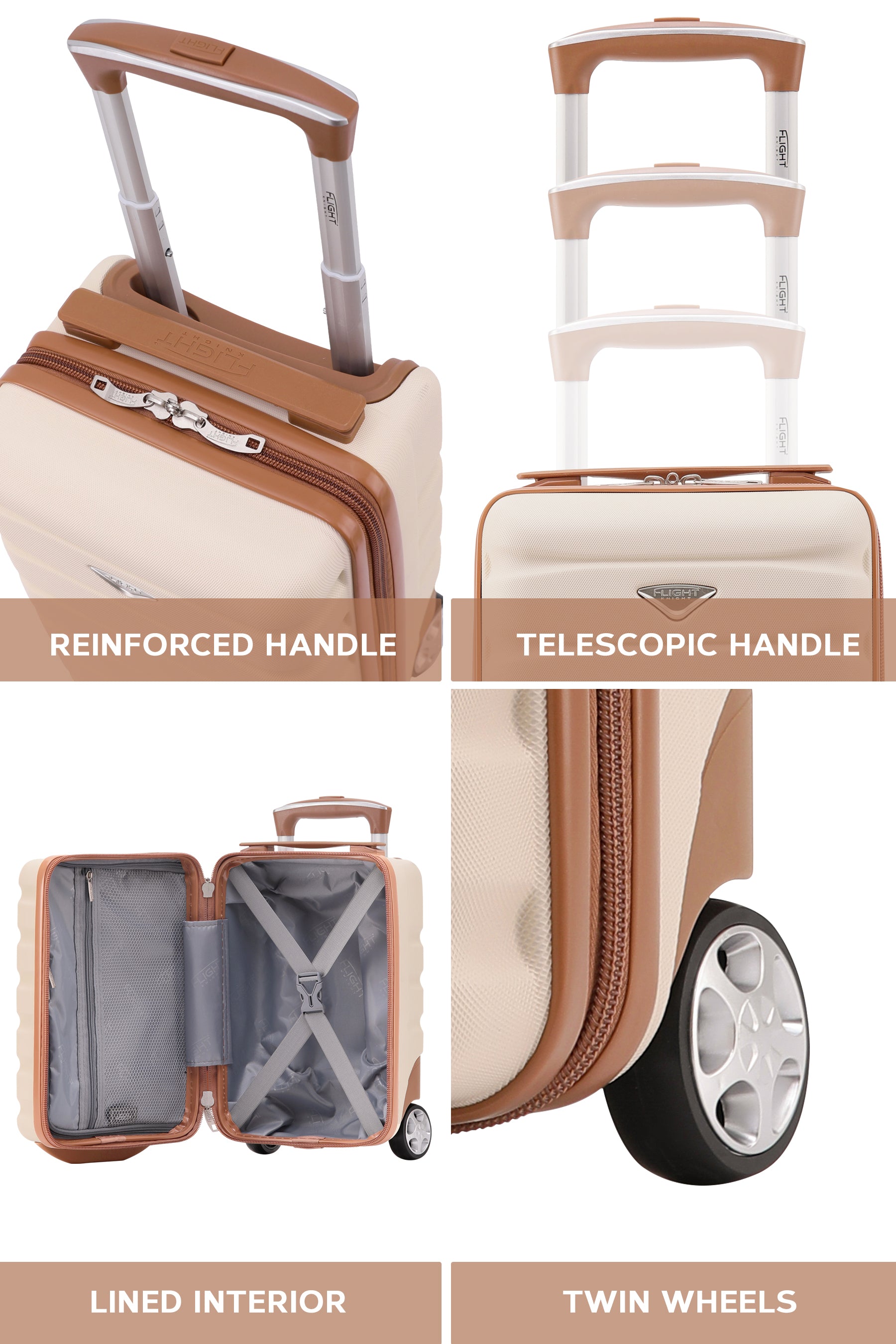 40x20x25cm 2 Wheel Cabin Carry on Case