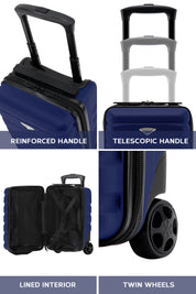 40x20x25cm 2 Wheel Cabin Carry on Case