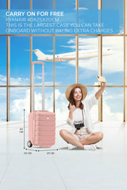 40x20x25cm 2 Wheel Cabin Carry on Case