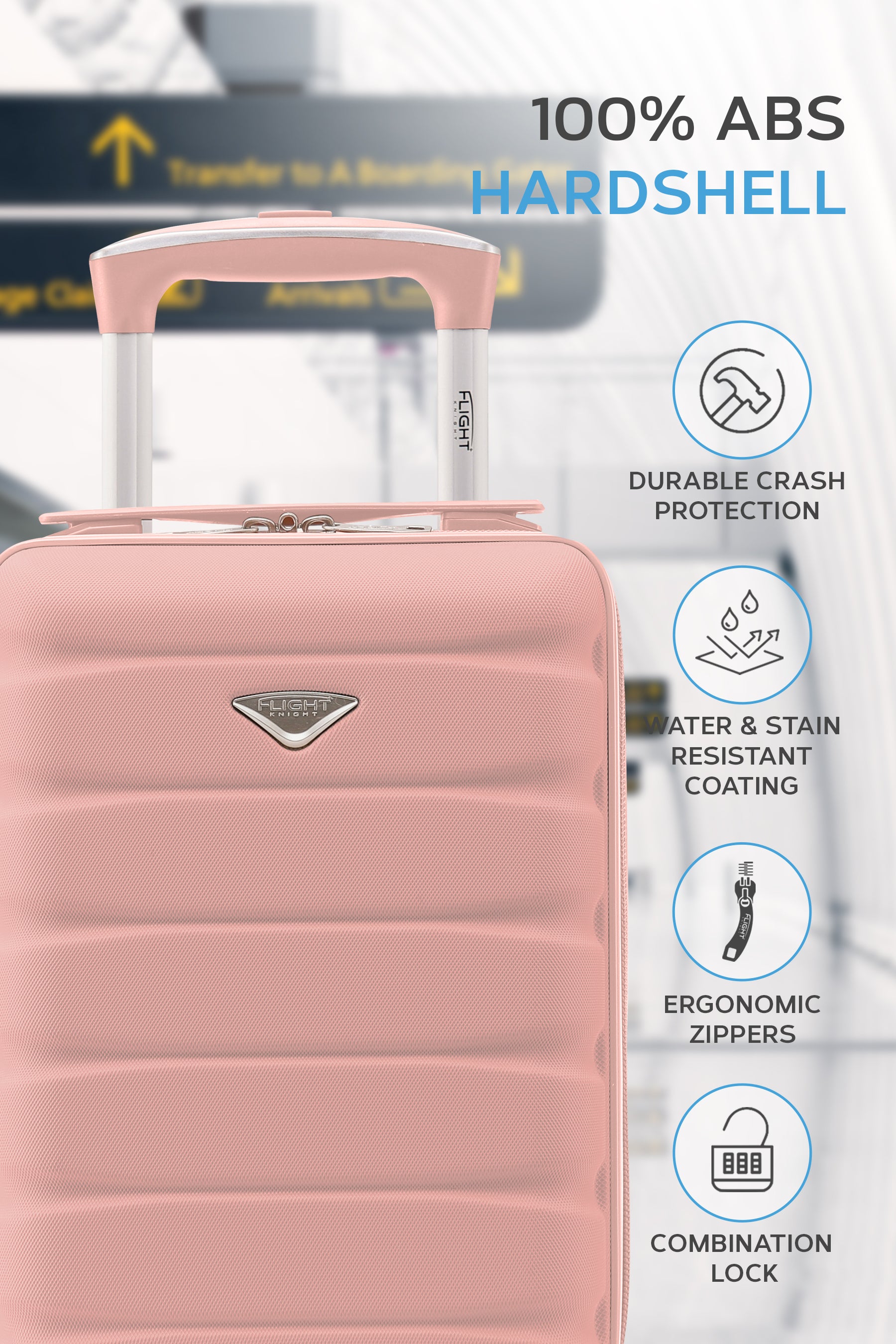 40x20x25cm 2 Wheel Cabin Carry on Case