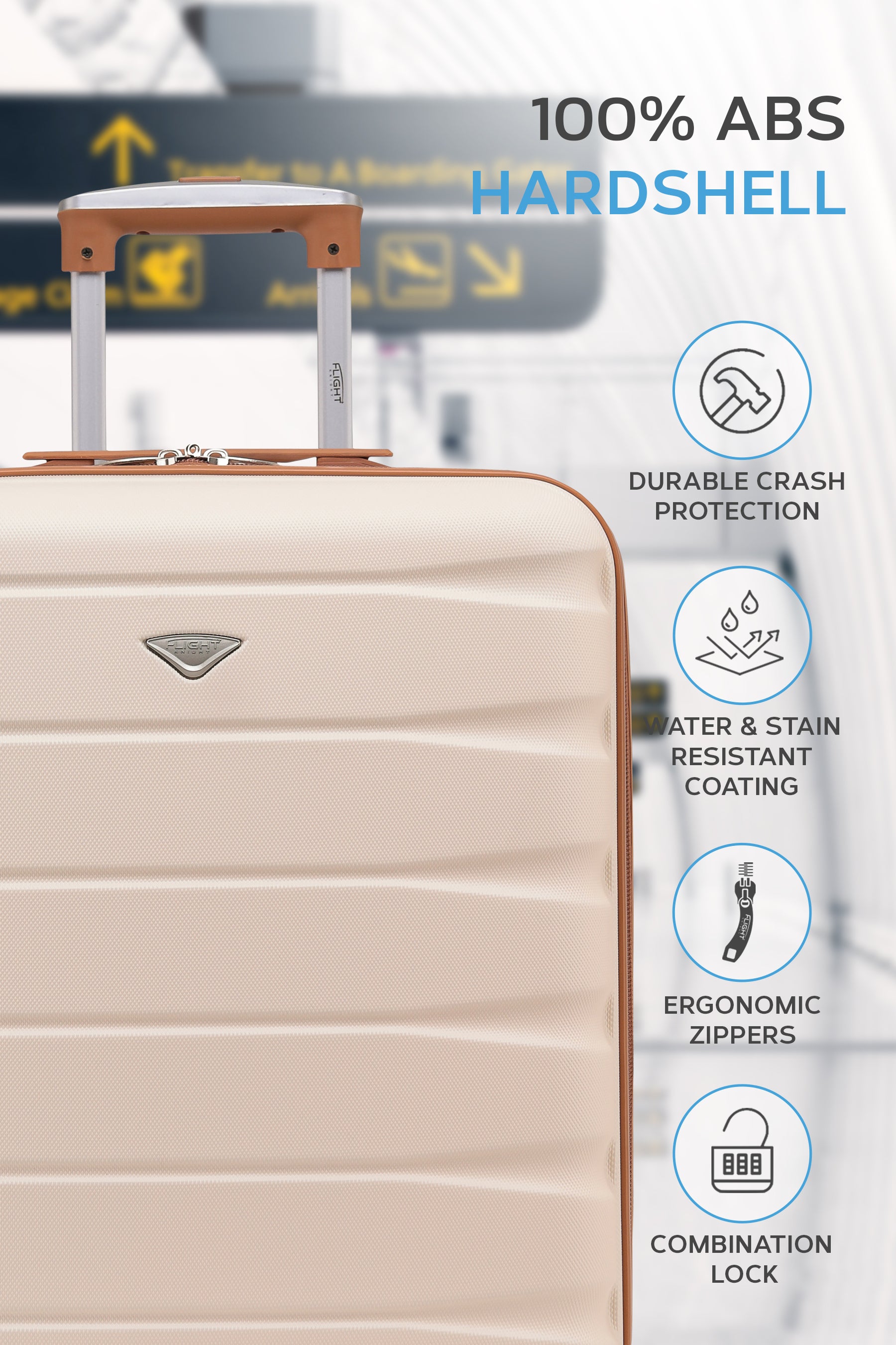 56x45x25cm 2 Wheel Cabin Carry on Case