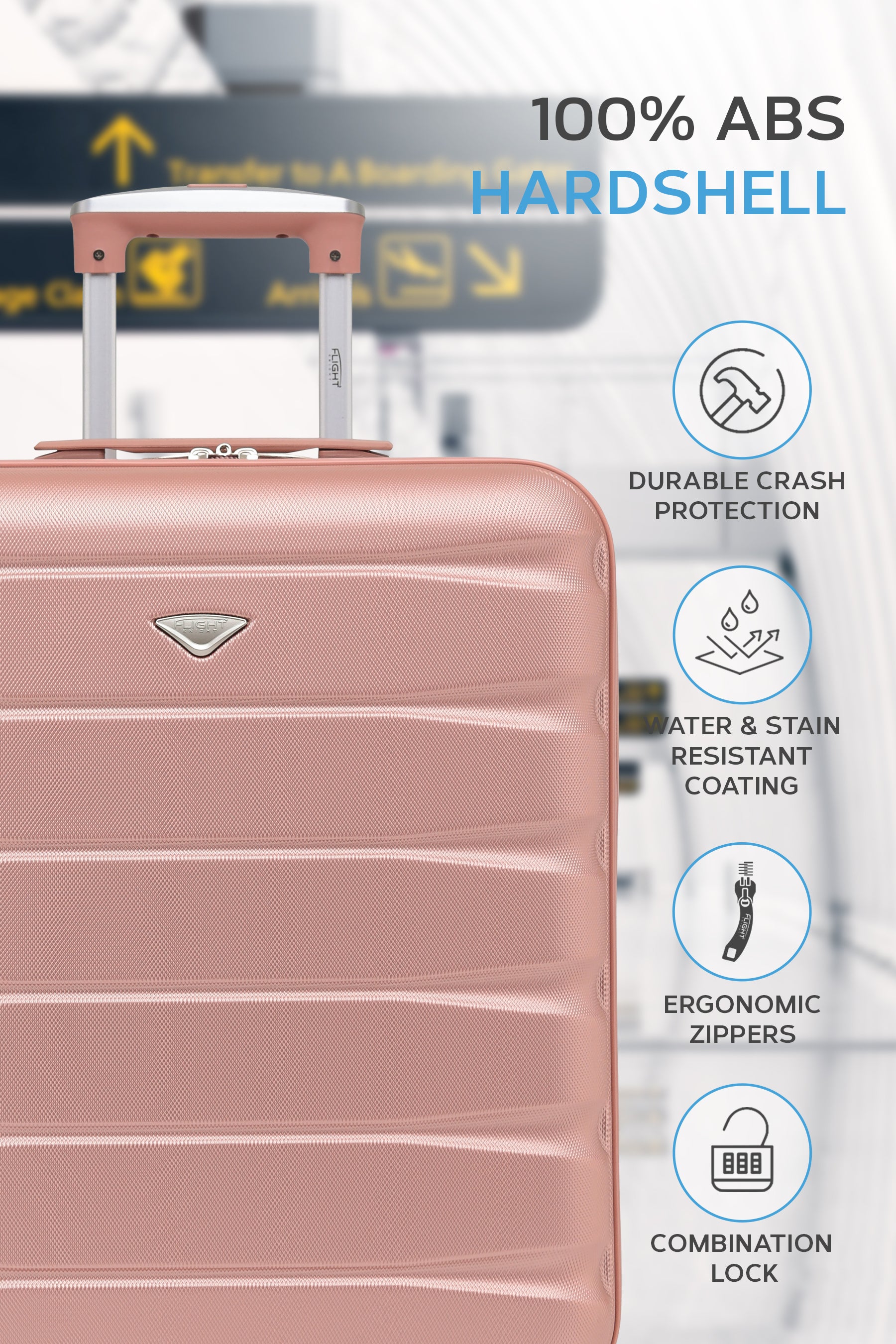 56x45x25cm 2 Wheel Cabin Carry on Case