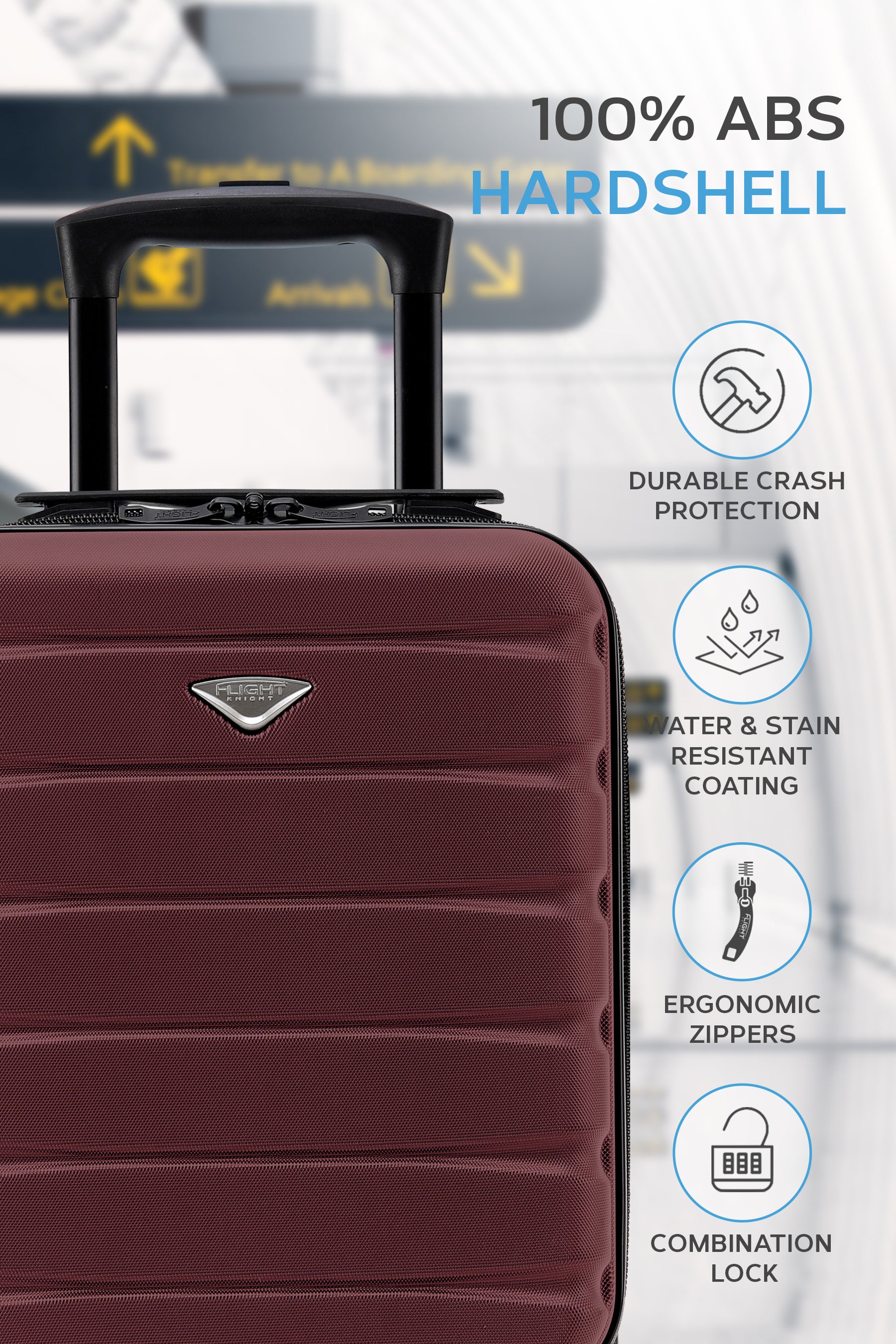 40x30x20cm 2 Wheel Cabin Carry on Case