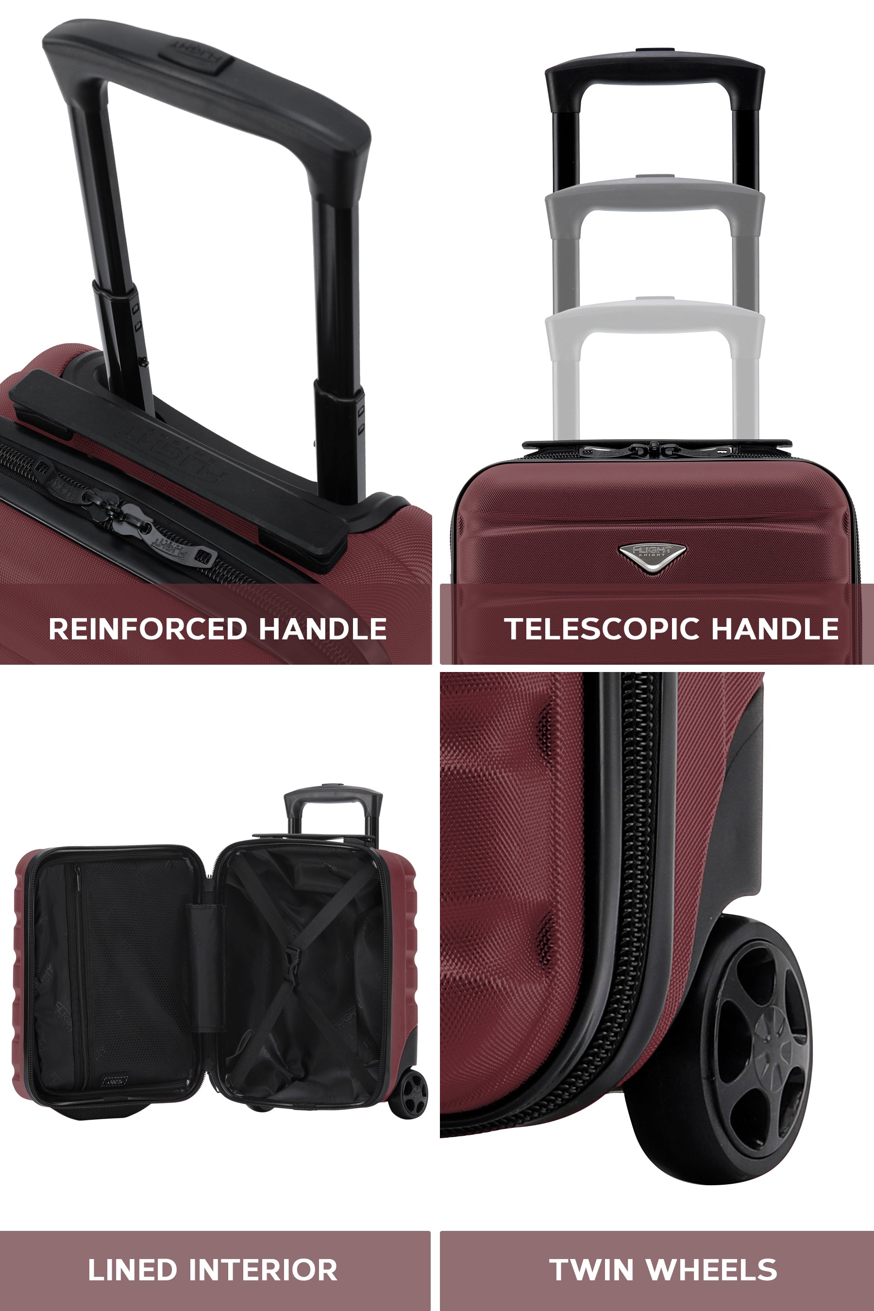 40x30x20cm 2 Wheel Cabin Carry on Case