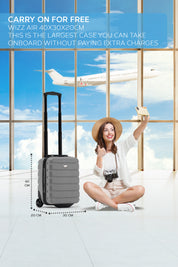40x30x20cm 2 Wheel Cabin Carry on Case