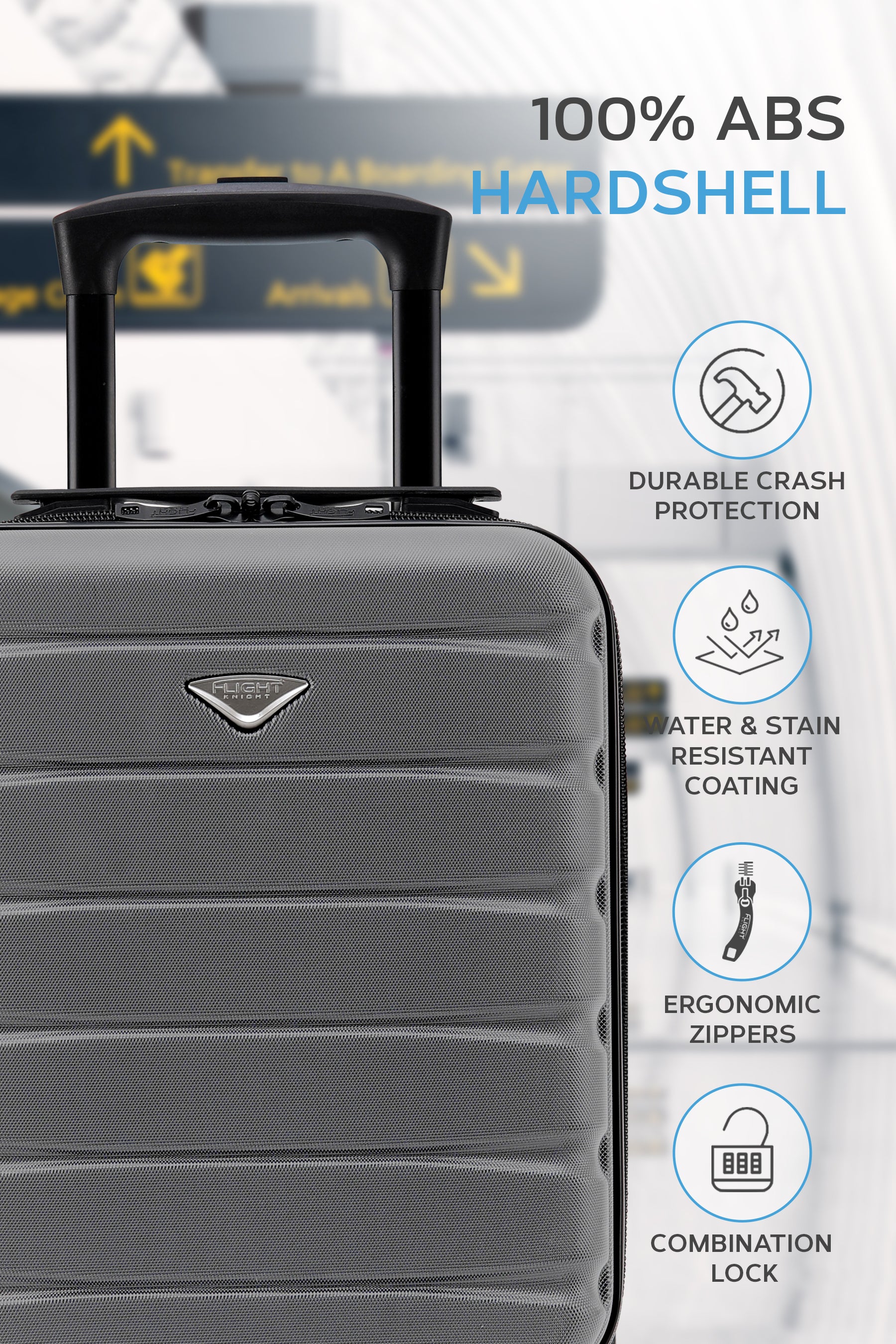 40x30x20cm 2 Wheel Cabin Carry on Case