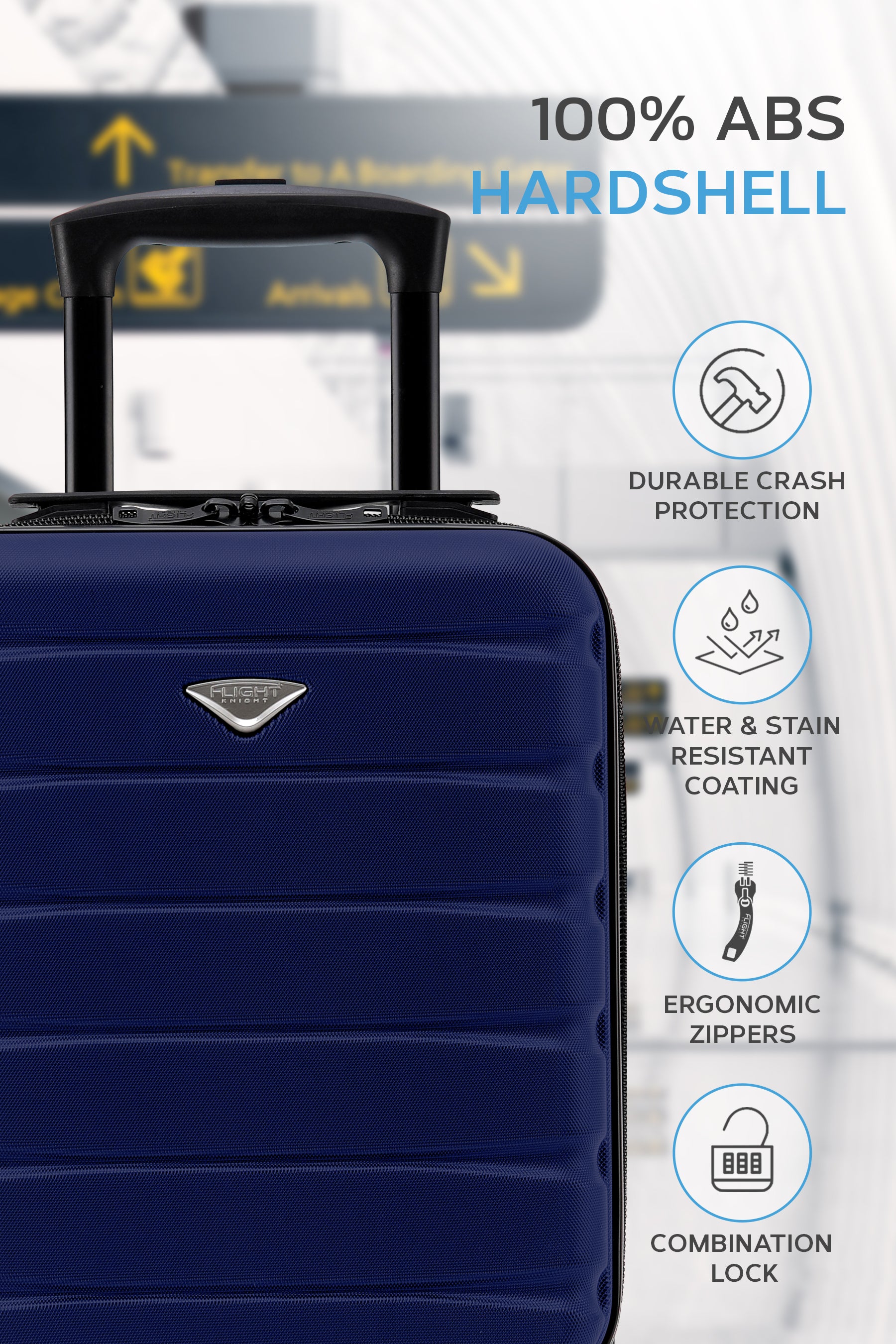 40x30x20cm 2 Wheel Cabin Carry on Case