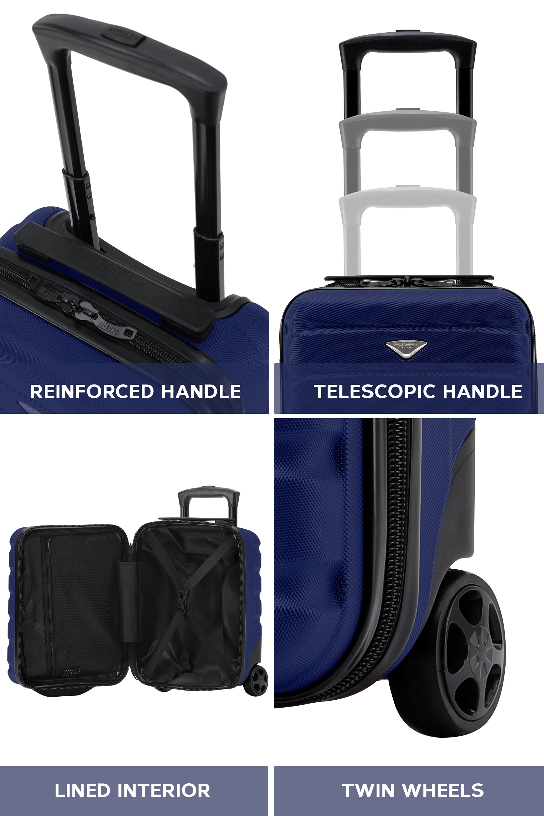 40x30x20cm 2 Wheel Cabin Carry on Case