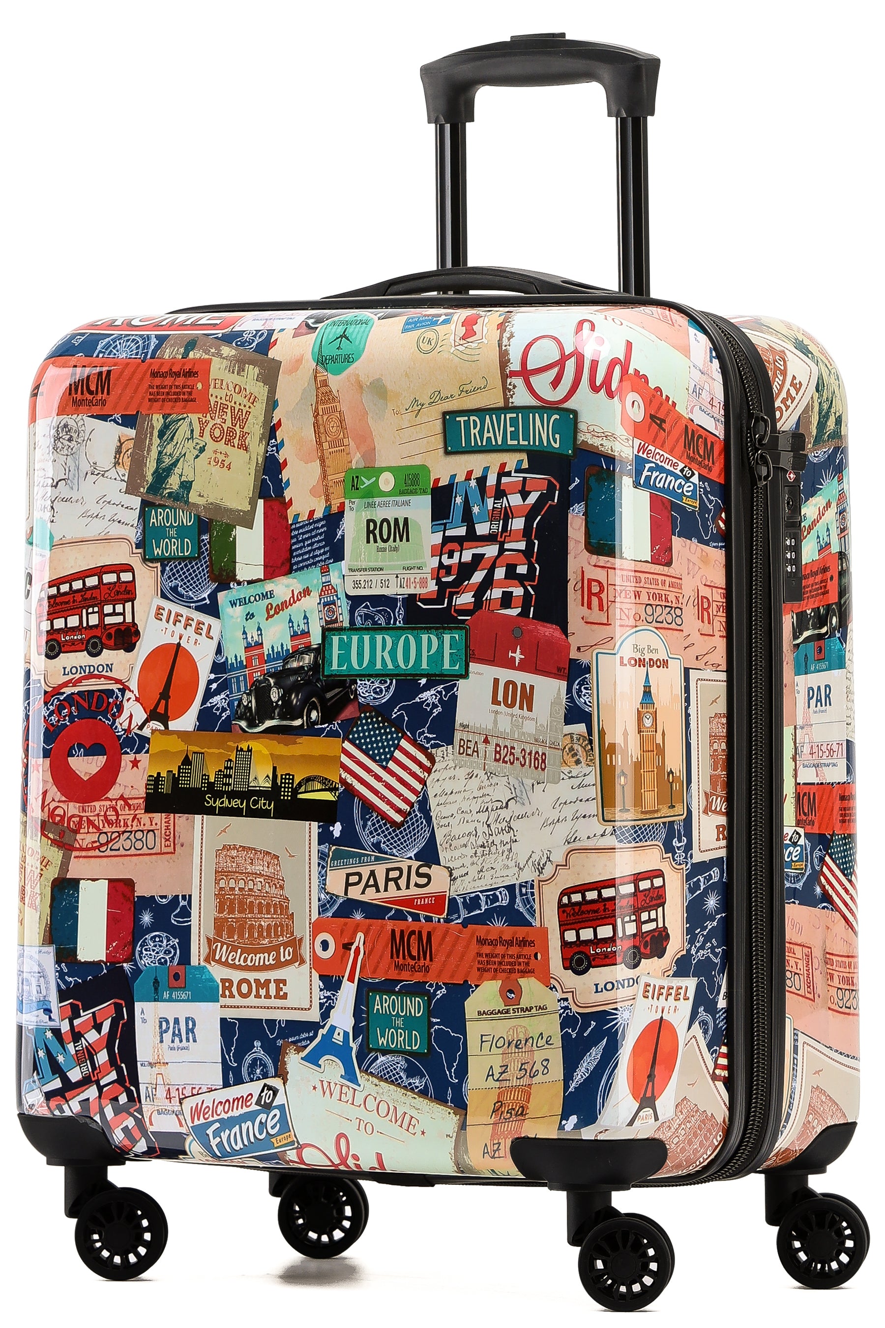 56x45x25cm PRINT Cabin Carry on Case